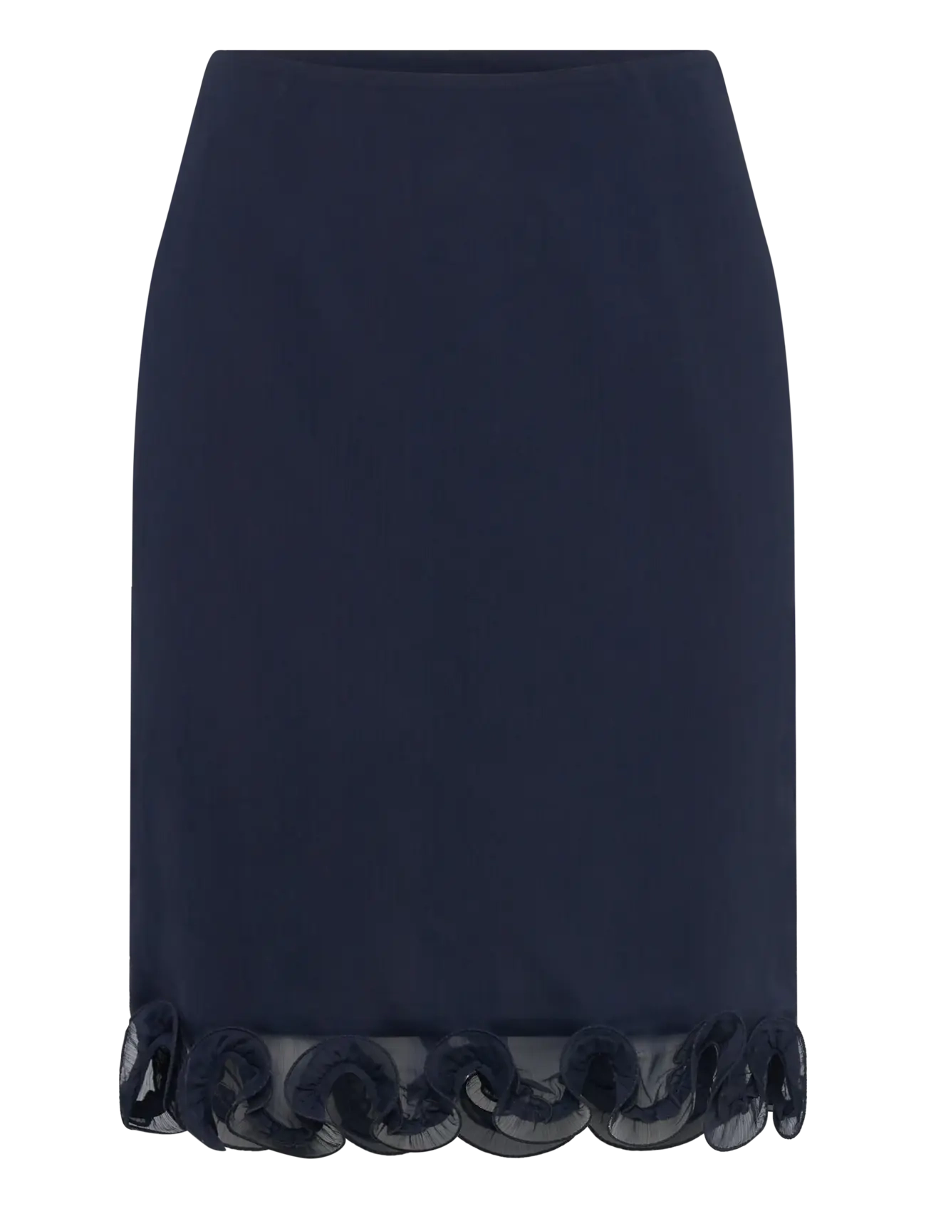 ROTATE Chiffon Ruffle Rock Blau - 38 - Damen