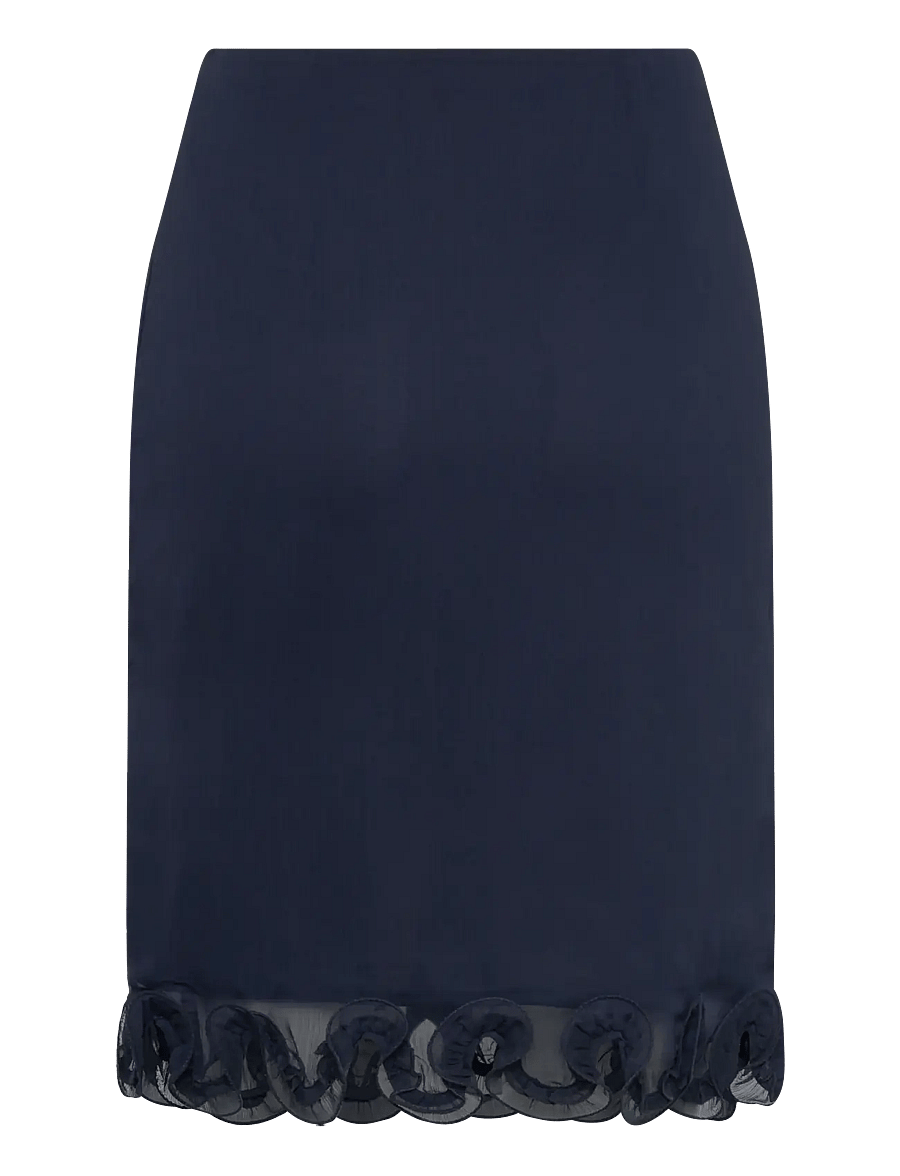 ROTATE - Chiffon Ruffle Skirt - ołówkowe spódnice - sky captain (dark blue) - 1