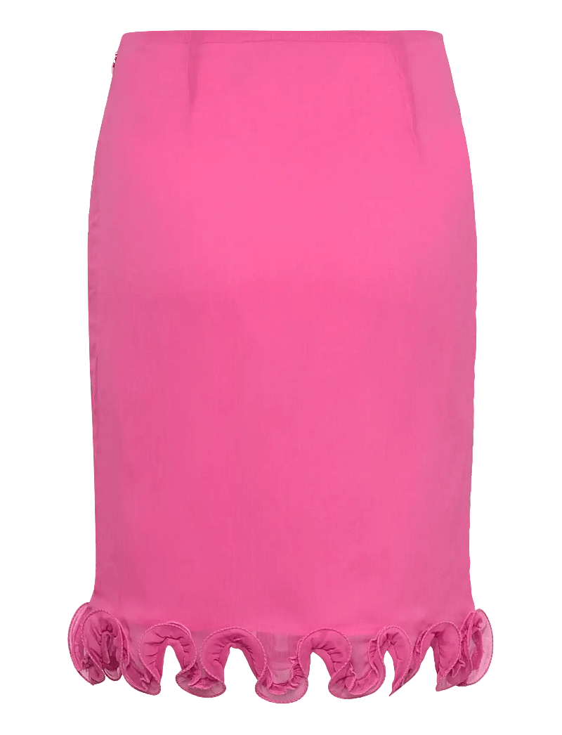 ROTATE Birger Christensen - Chiffon Ruffle Skirt - bleistiftröcke - carmine rose (pink) - 1