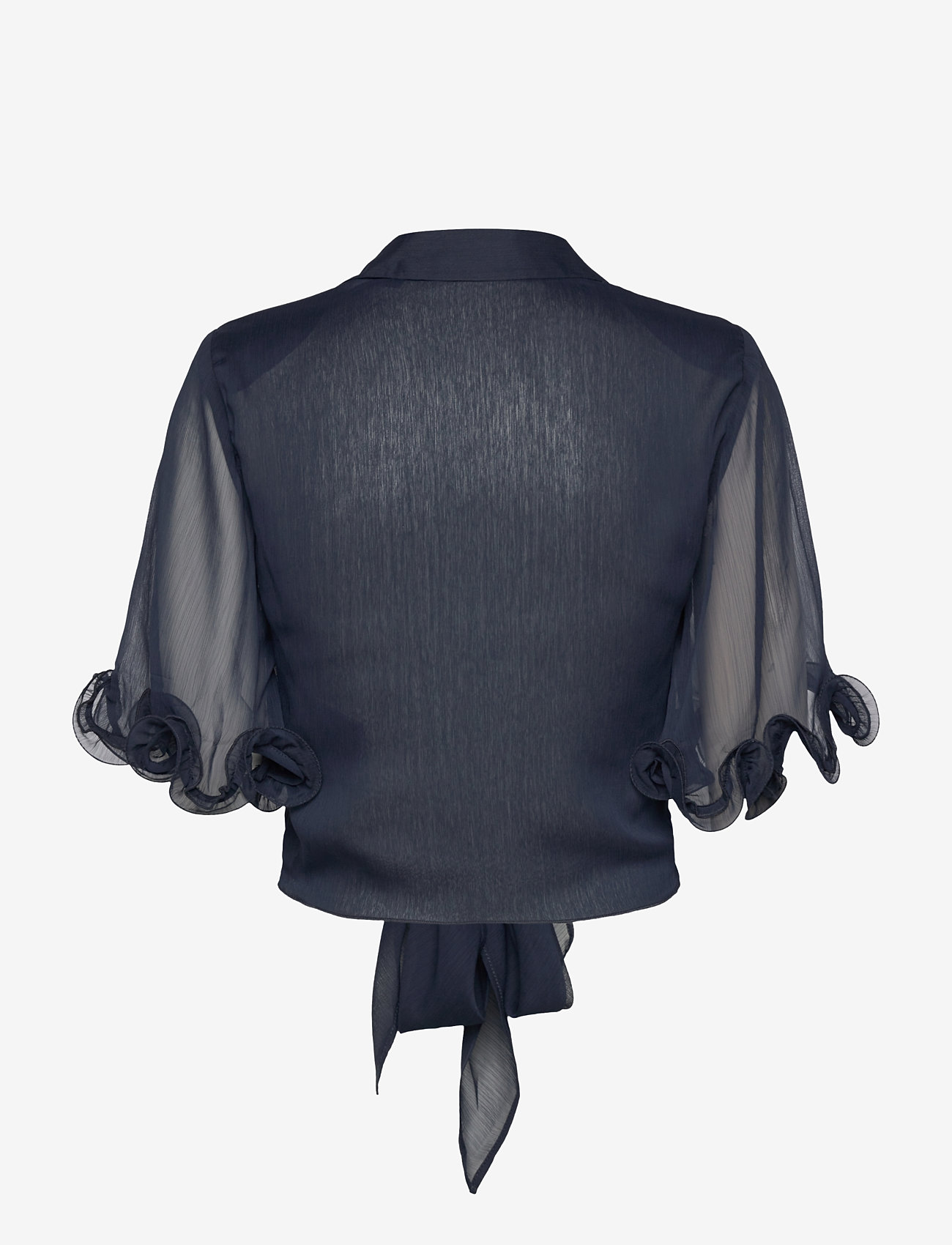 ROTATE Birger Christensen - Chiffon Tied Top - sky captain (dark blue) - 1