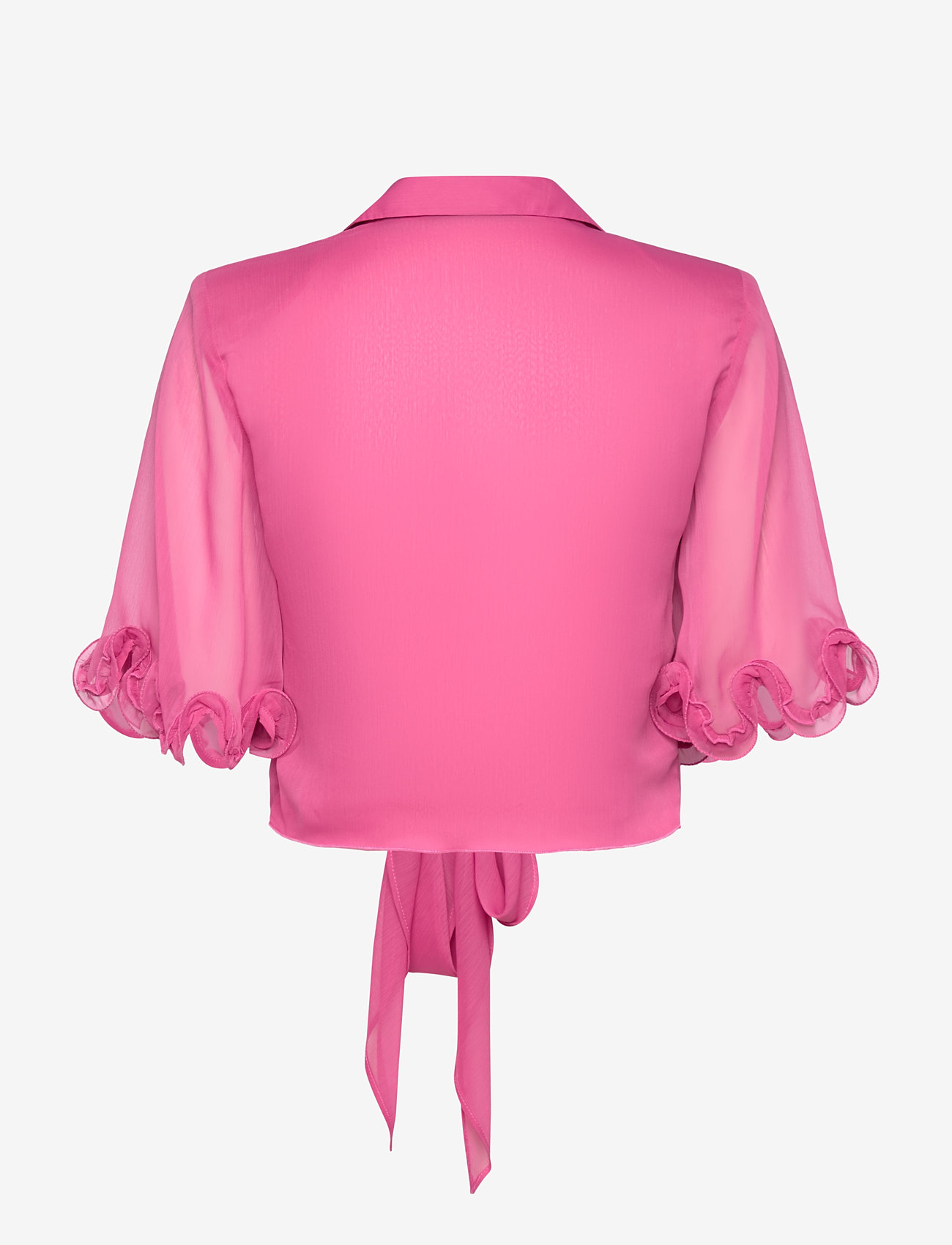 ROTATE Birger Christensen - Chiffon Tied Top - blusar - carmine rose (pink) - 1