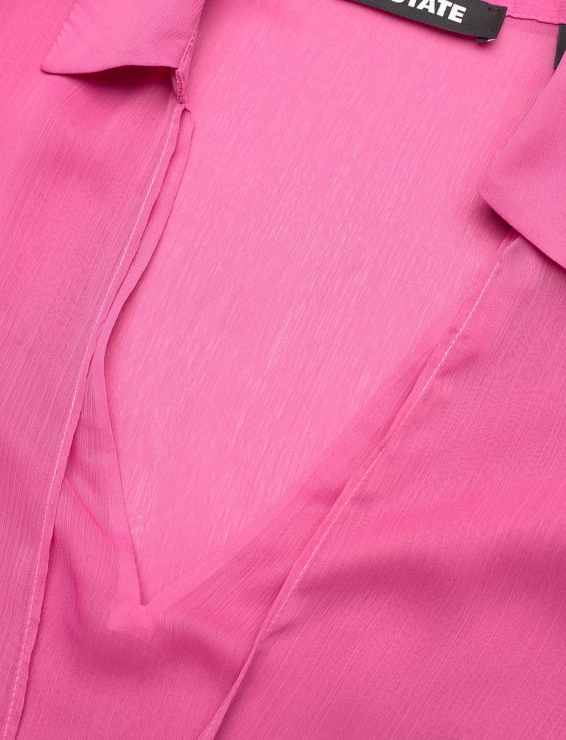 ROTATE Birger Christensen - Chiffon Tied Top - blusar - carmine rose (pink) - 2