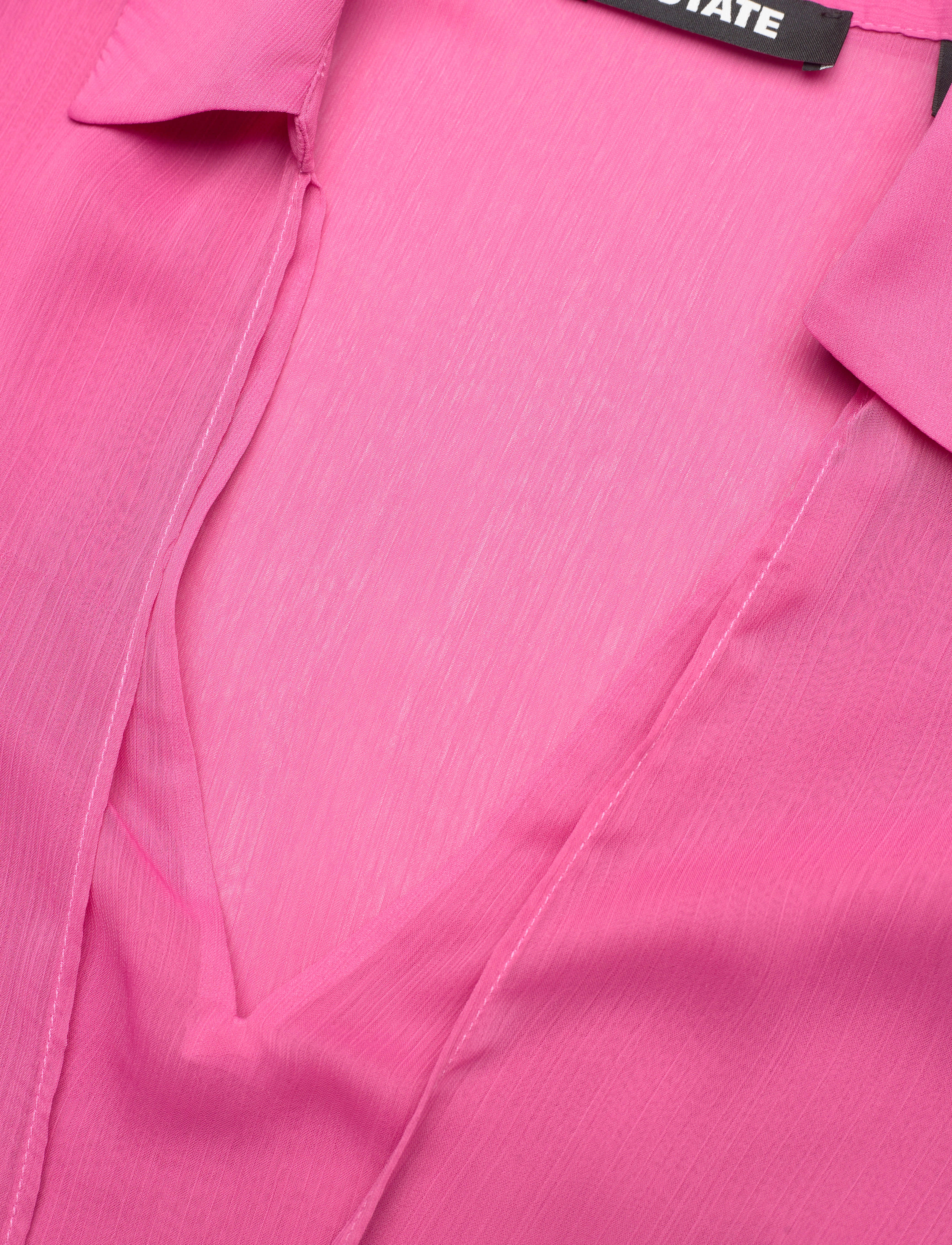 ROTATE - CHIFFON TIED TOP - blouses - carmine rose (pink) - 2