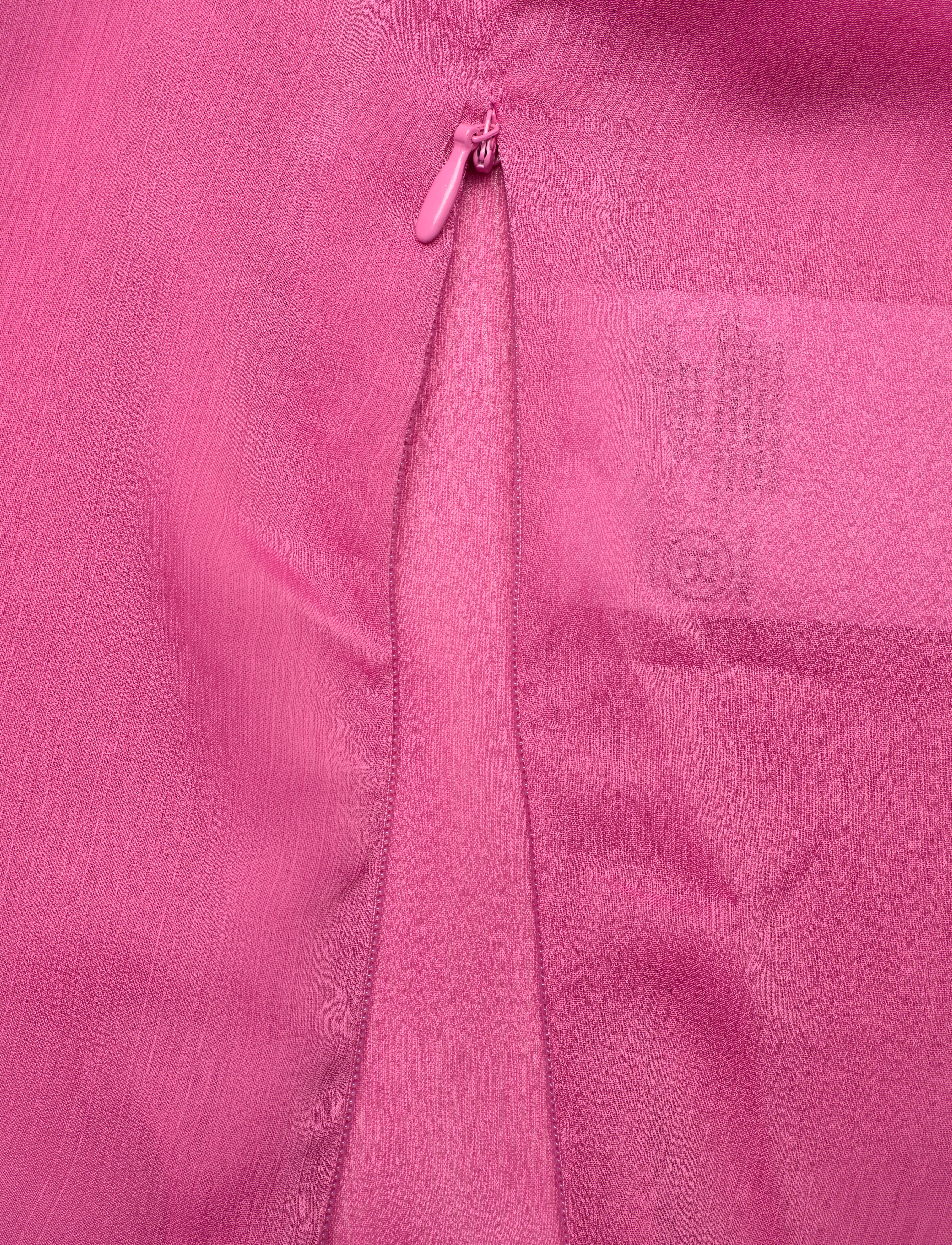 ROTATE - CHIFFON TIED TOP - blouses - carmine rose (pink) - 4