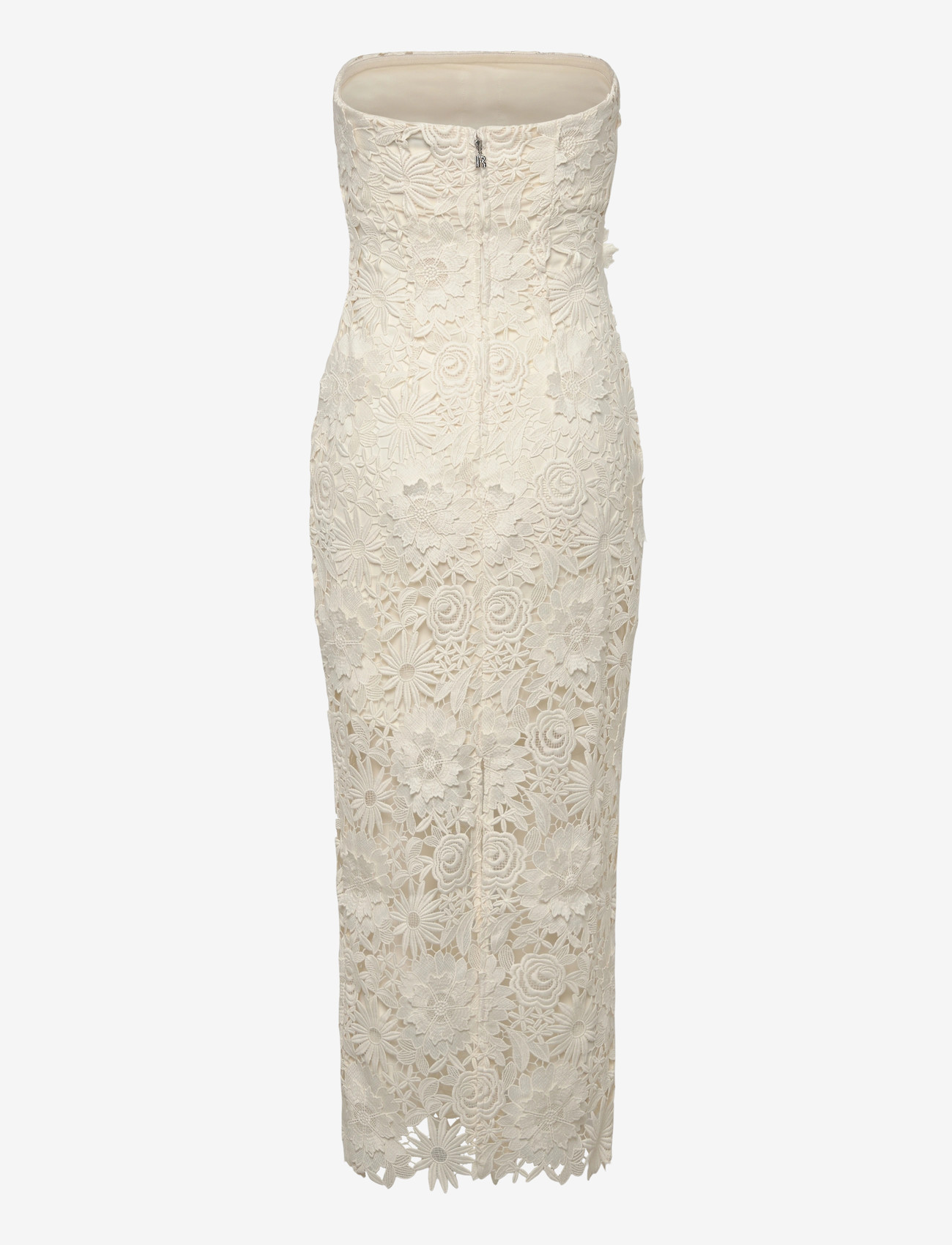 ROTATE Birger Christensen - 3D LACE MIDI DRESS - egret - 1