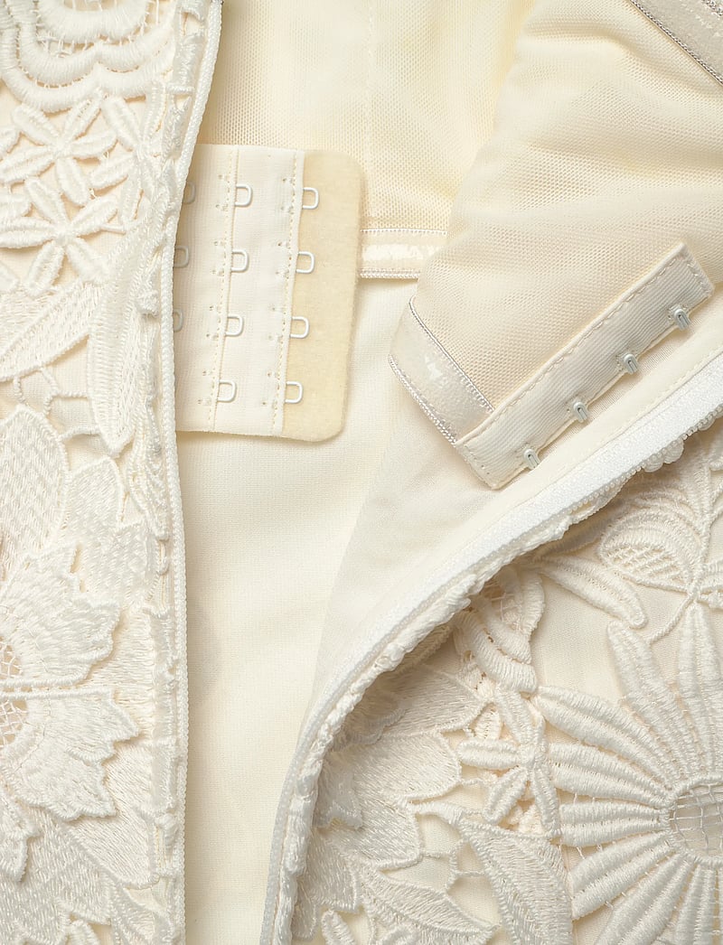 ROTATE Birger Christensen - 3D LACE MIDI DRESS - egret - 4