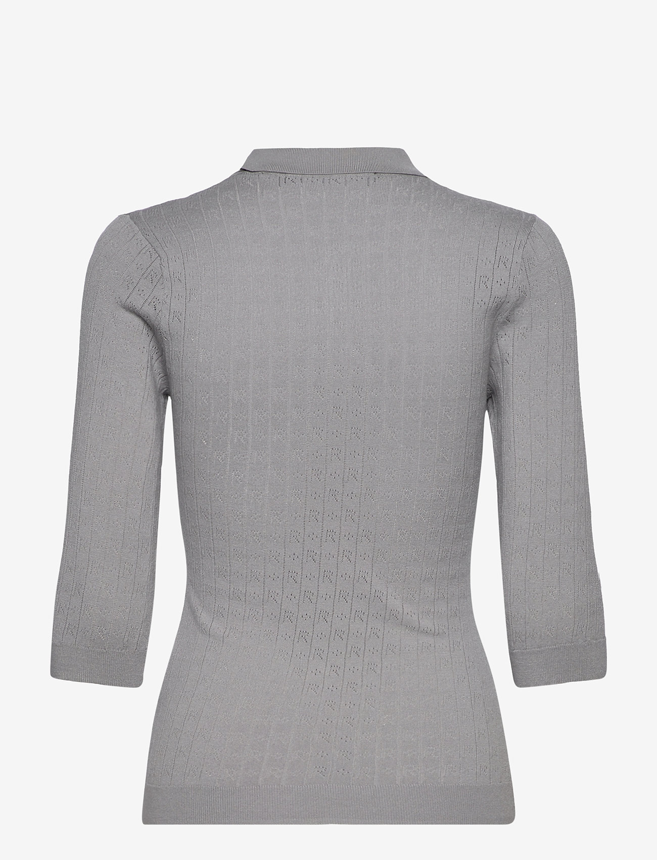 ROTATE - POINTELLE POLO SHIRT - poloshirts - alloy (light gray) - 1