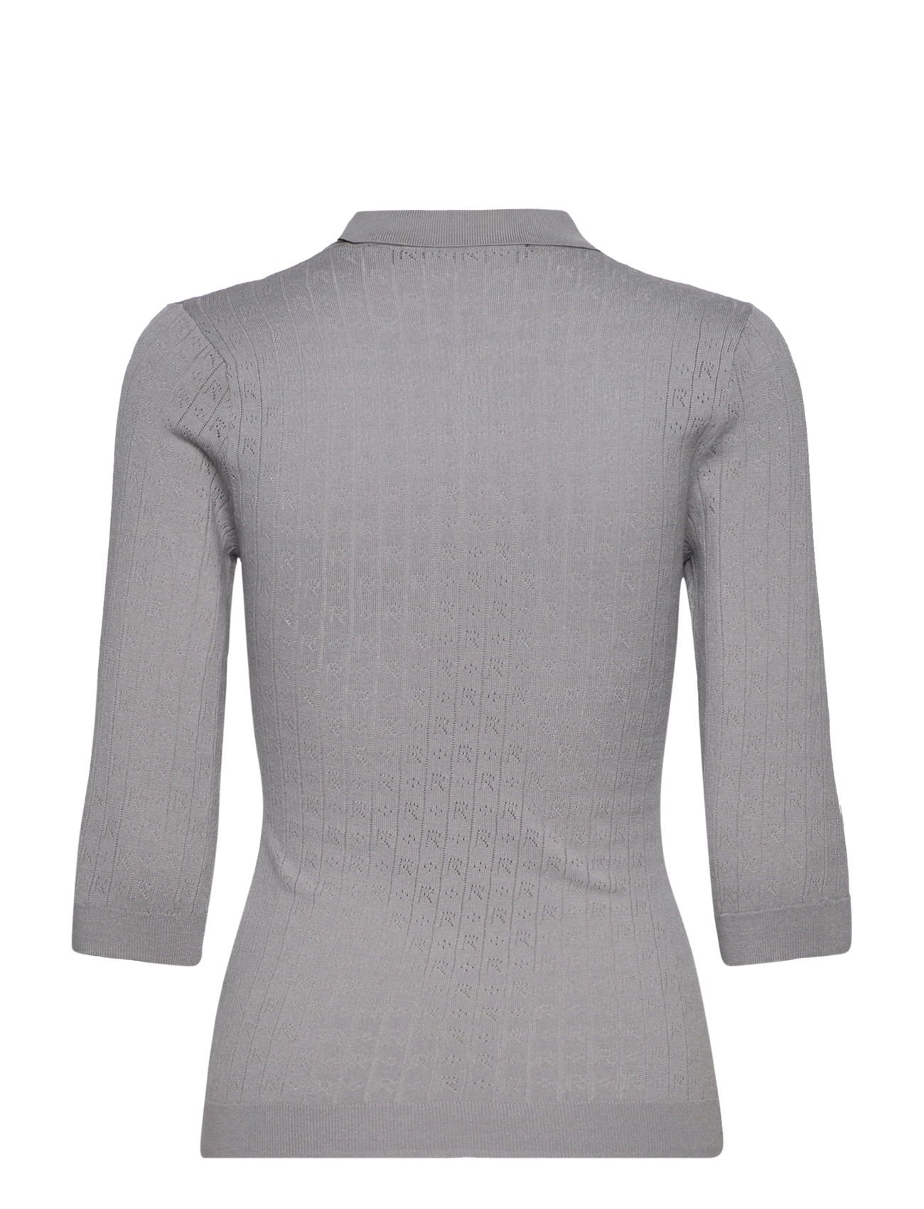 ROTATE - POINTELLE POLO SHIRT - alloy (light gray) - 1