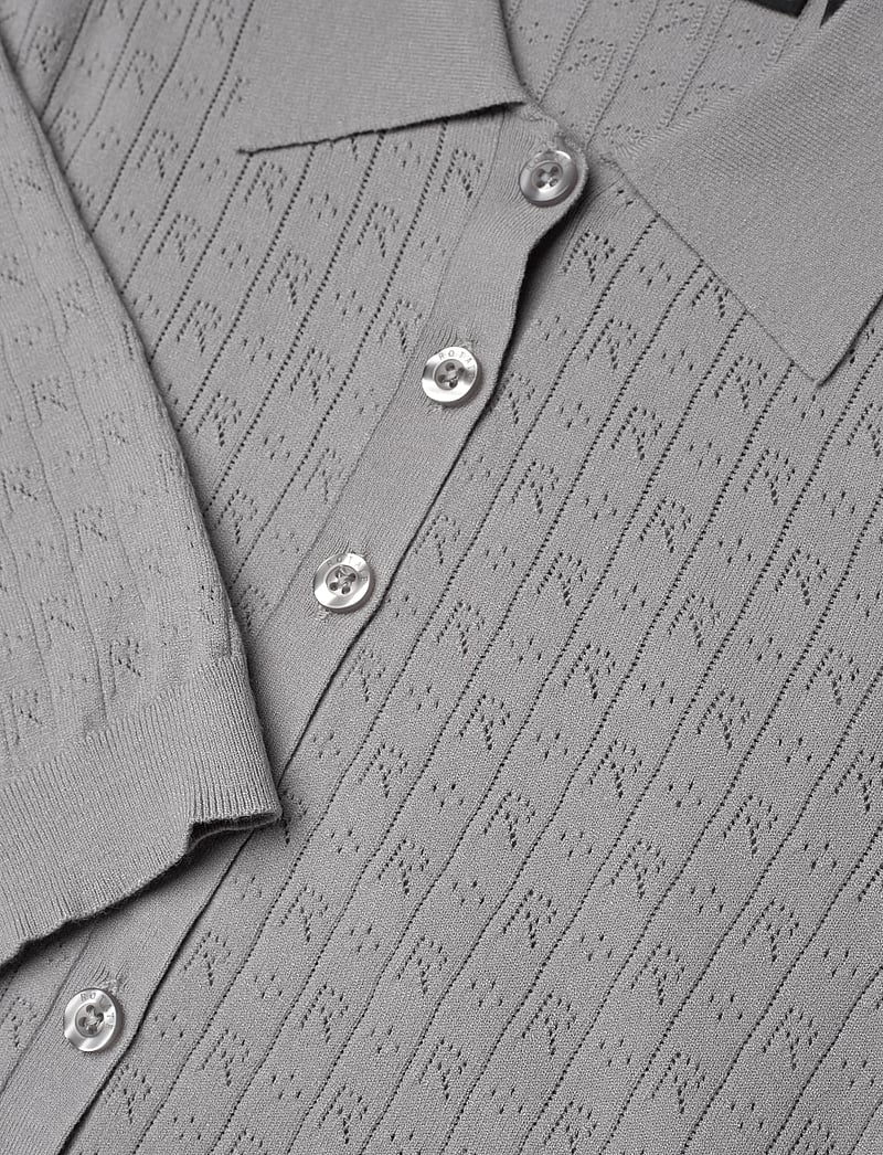 ROTATE - POINTELLE POLO SHIRT - poloshirts - alloy (light gray) - 2