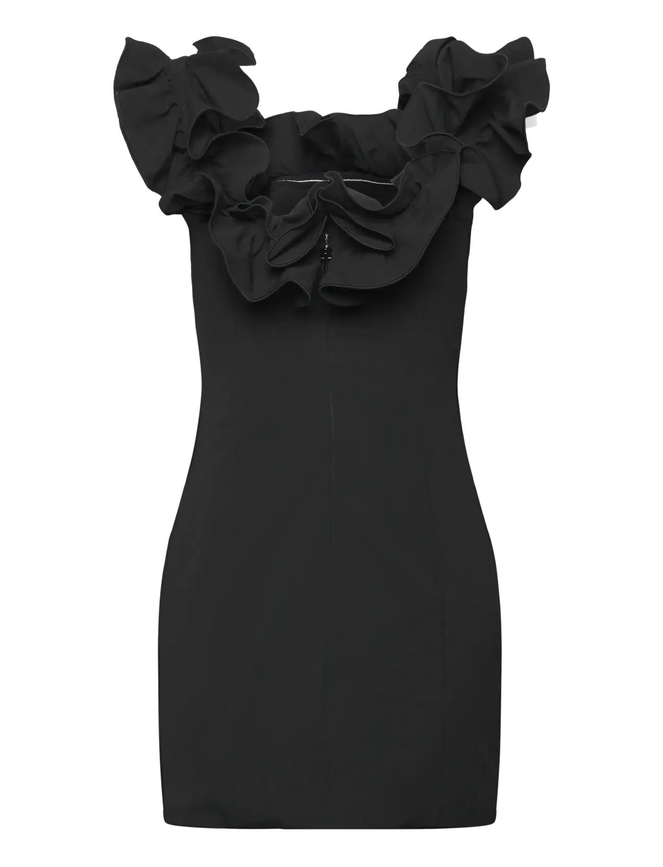 ROTATE - MINI RUFFLE DRESS - black - 1