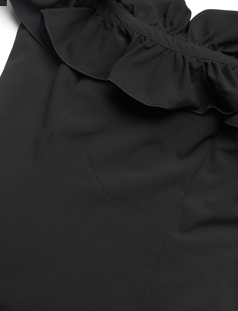 ROTATE Birger Christensen - Mini Ruffle Dress - fodralklänningar - black - 4