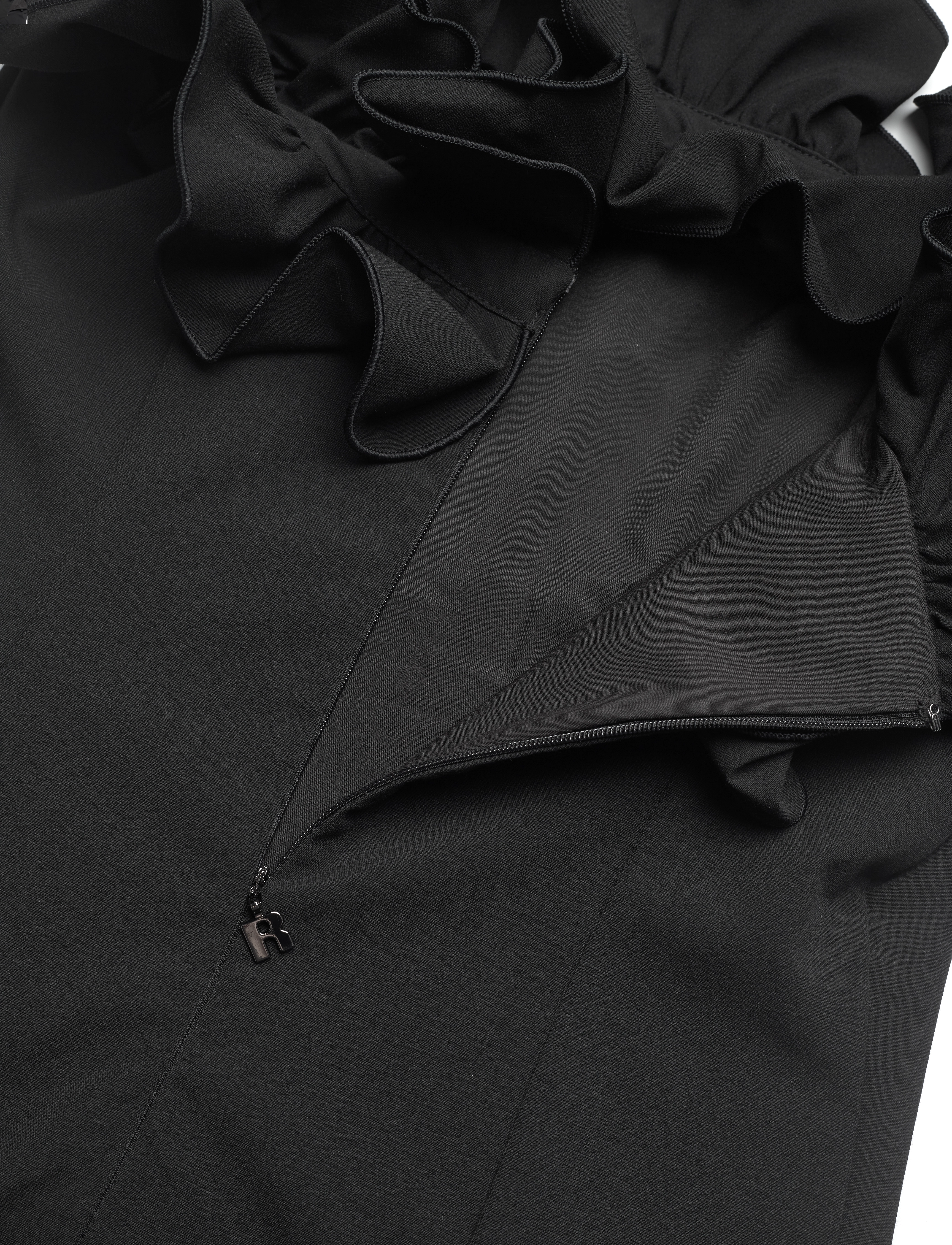 ROTATE - MINI RUFFLE DRESS - black - 5