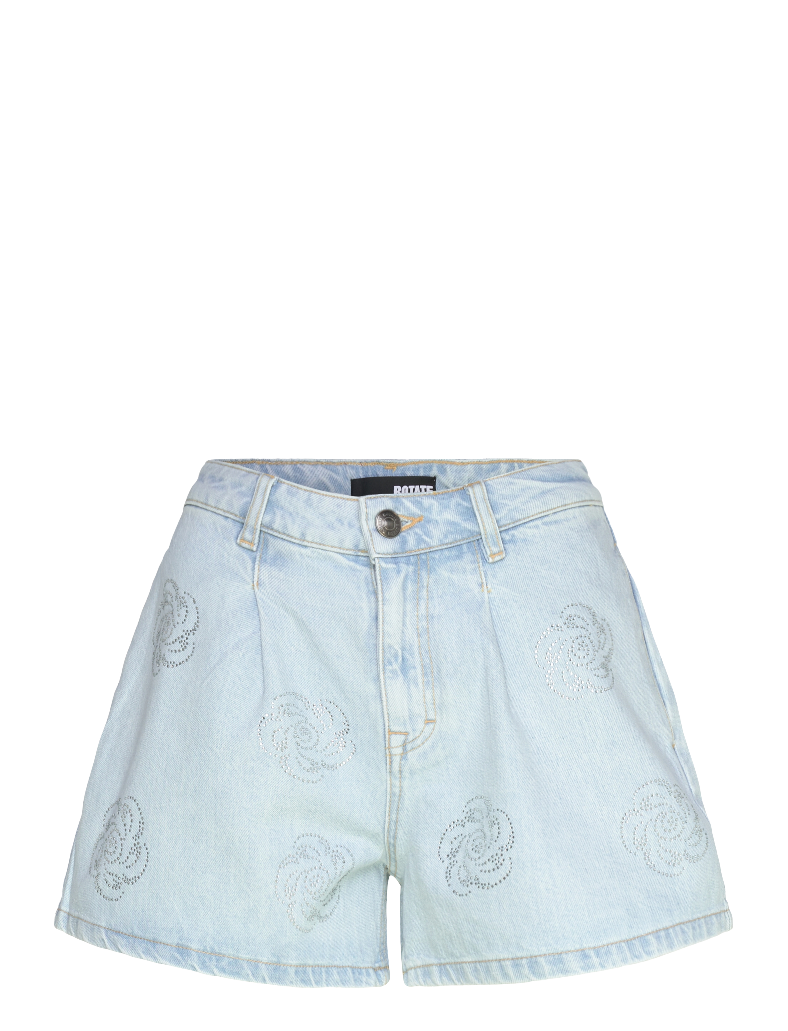 ROTATE Denim Studs Shorts Patterned - 32 - Damen