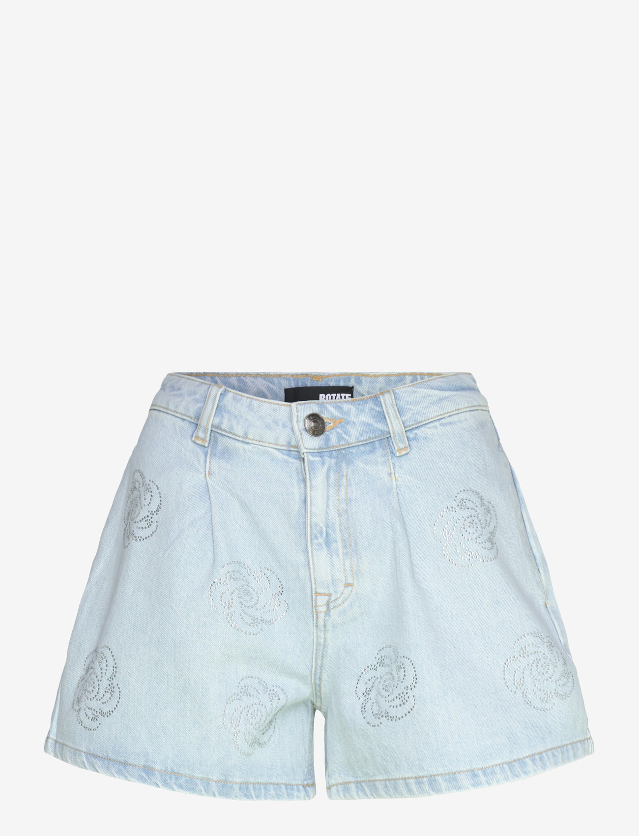 ROTATE Birger Christensen - Denim Studs Shorts - light blue denim - 1