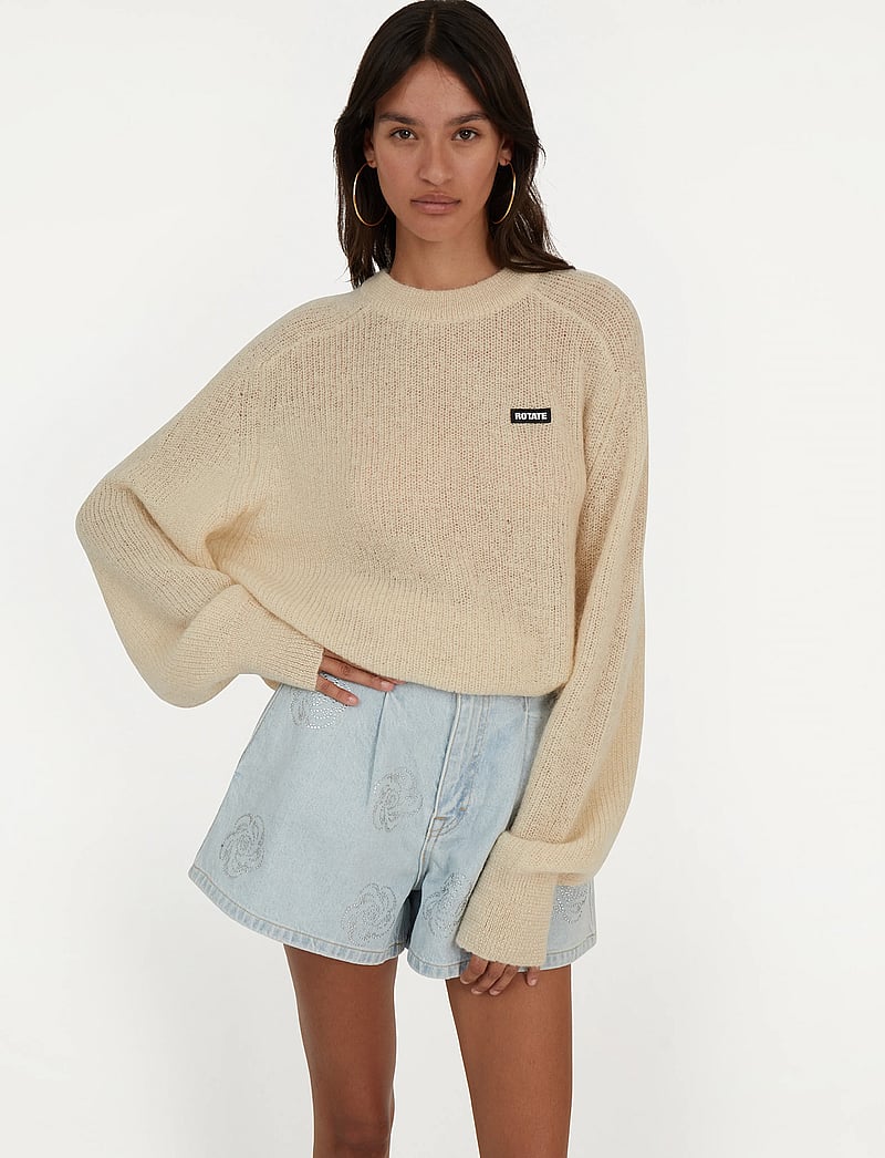 ROTATE Birger Christensen - Denim Studs Shorts - lühikesed teksapüksid - light blue denim - 5