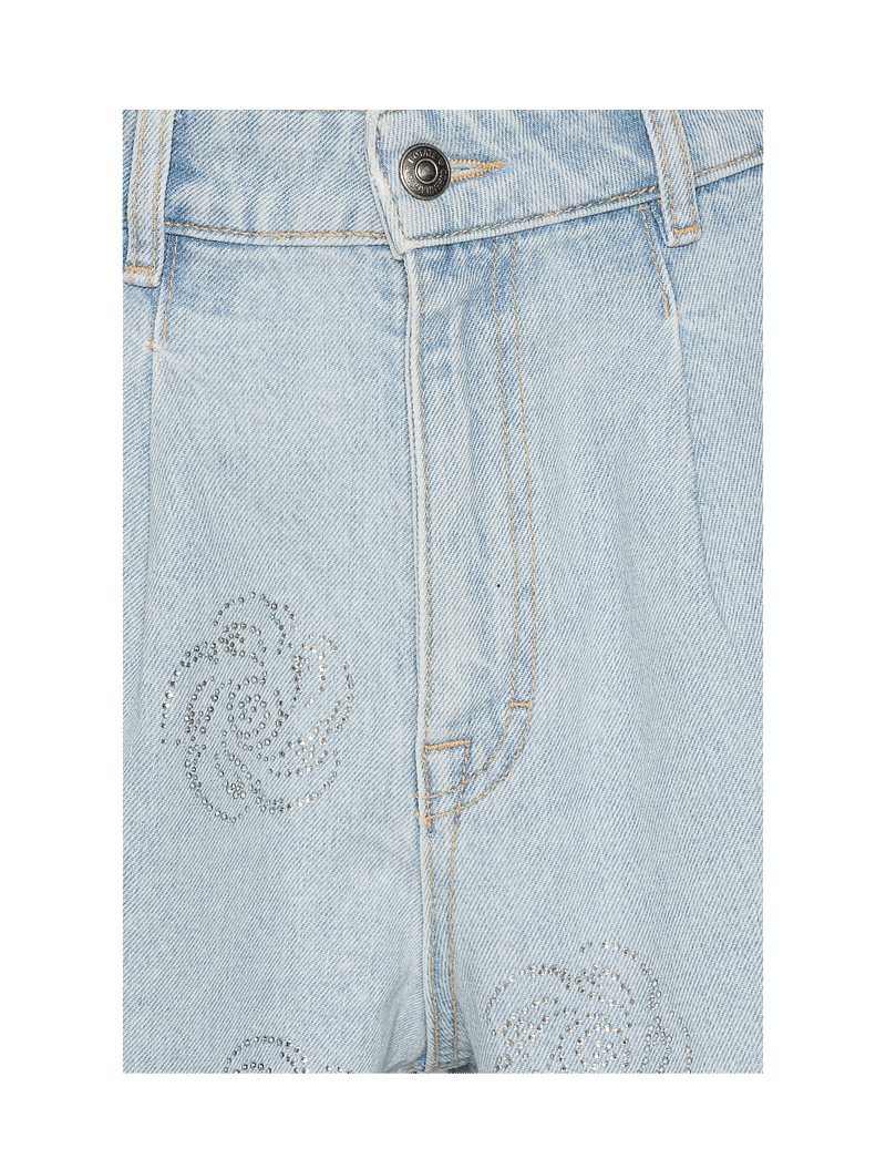 ROTATE Birger Christensen - Denim Studs Shorts - lühikesed teksapüksid - light blue denim - 4