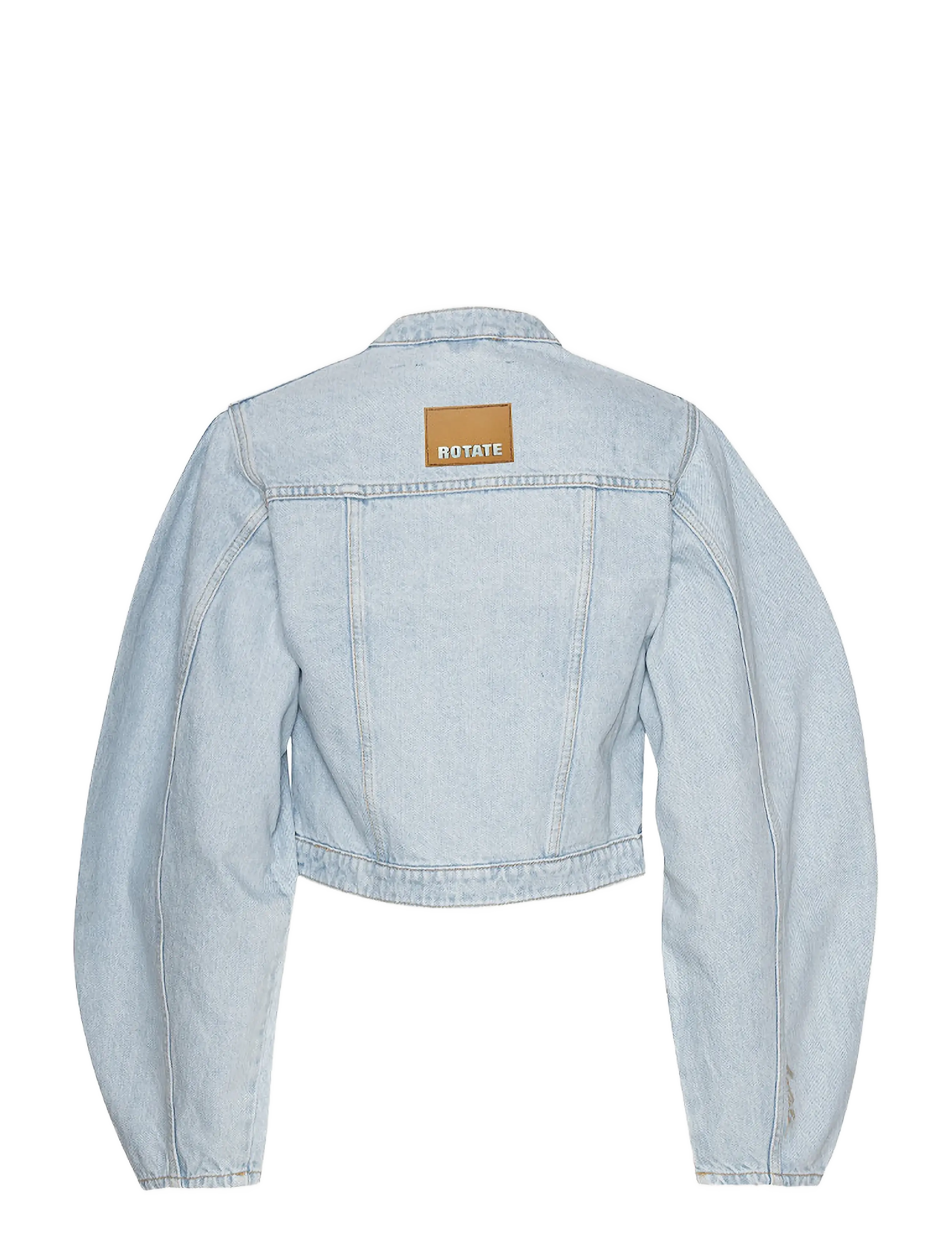 ROTATE Birger Christensen - Round Sleeve Denim Jacket - light blue denim - 1