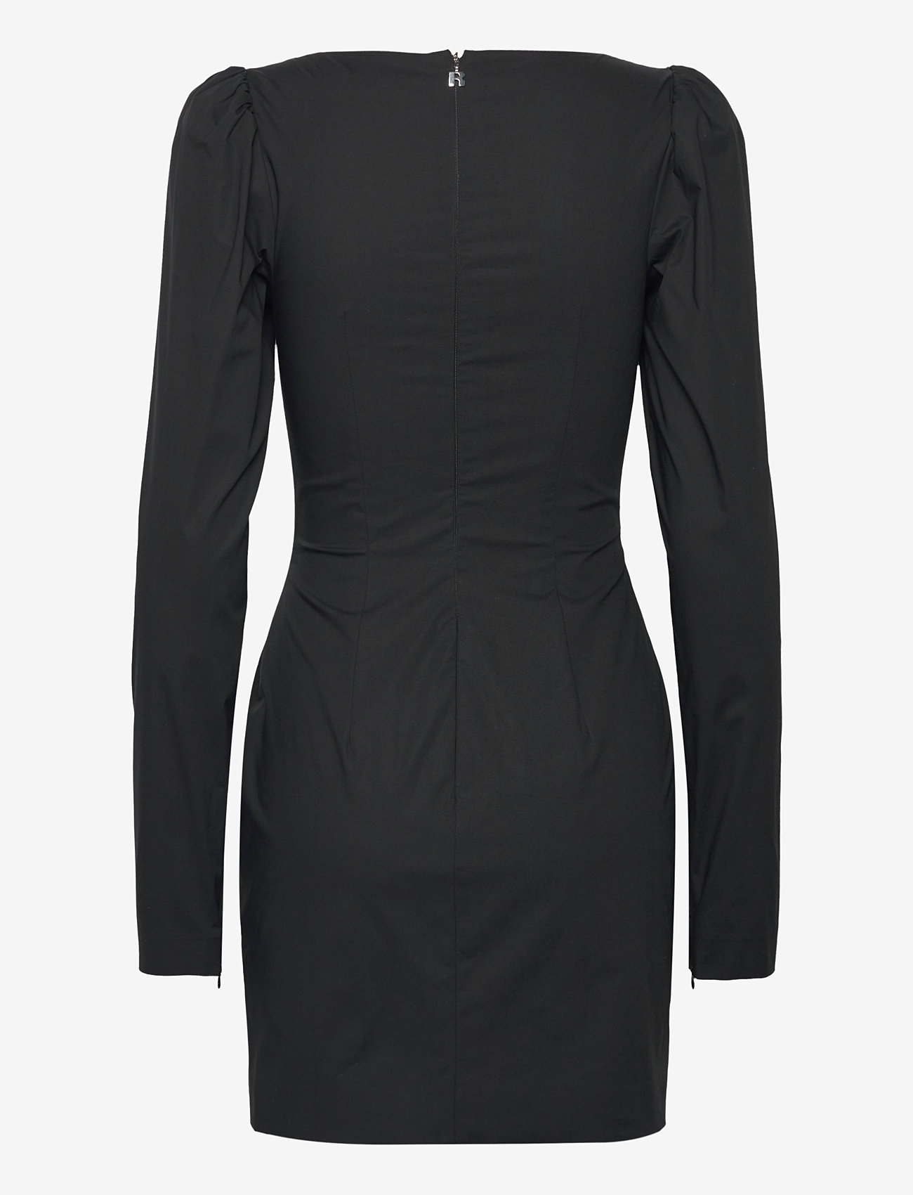 ROTATE Birger Christensen - Scoup Neck Ls Mini Dress - short dresses - black - 1