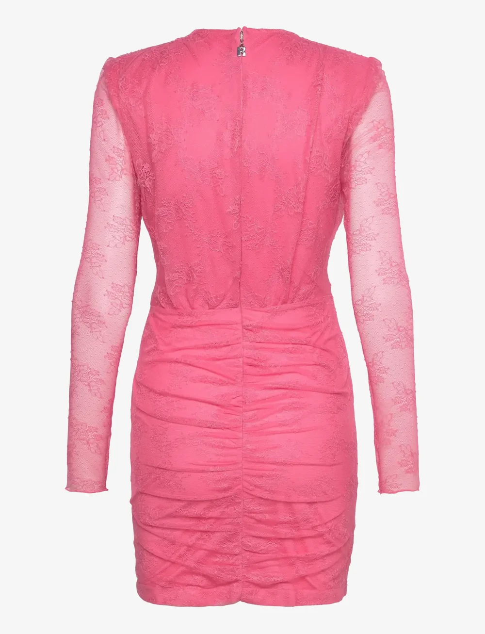 ROTATE Birger Christensen - Lace Mini Ls Dress - sukienki na imprezę - chateau rose - 2