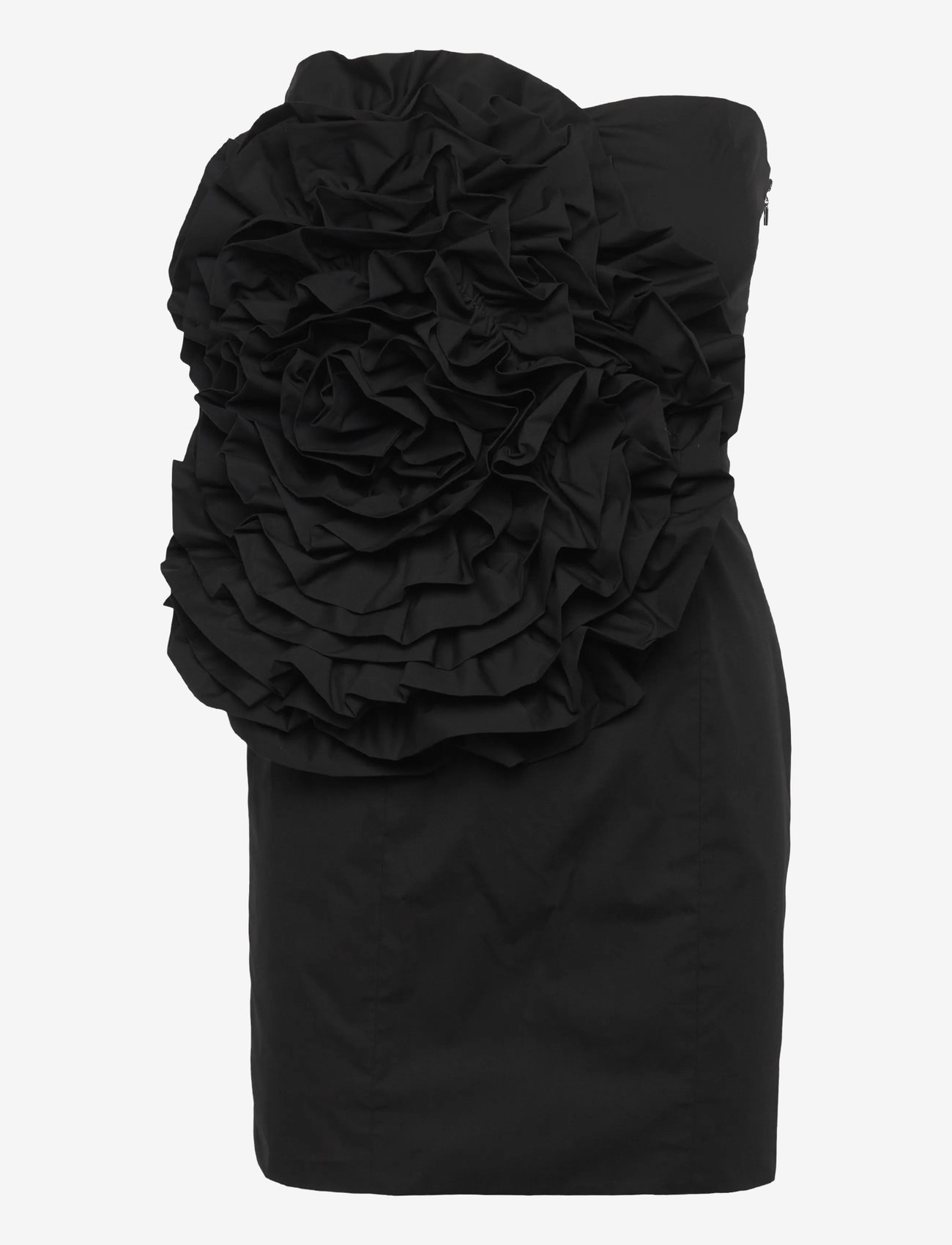 ROTATE Birger Christensen - BIG FLOWER MINI DRESS - korte kjoler - black - 0