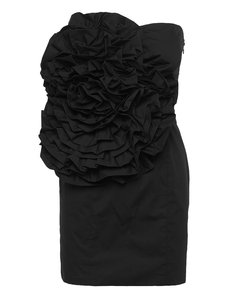 ROTATE Birger Christensen - BIG FLOWER MINI DRESS - korte kjoler - black - 0