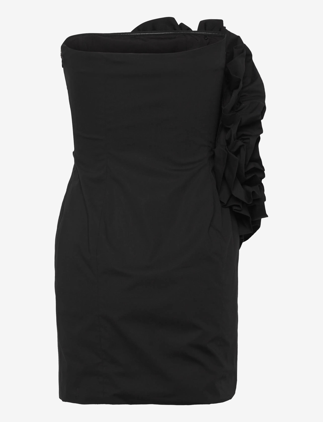 ROTATE Birger Christensen - BIG FLOWER MINI DRESS - korte kjoler - black - 1
