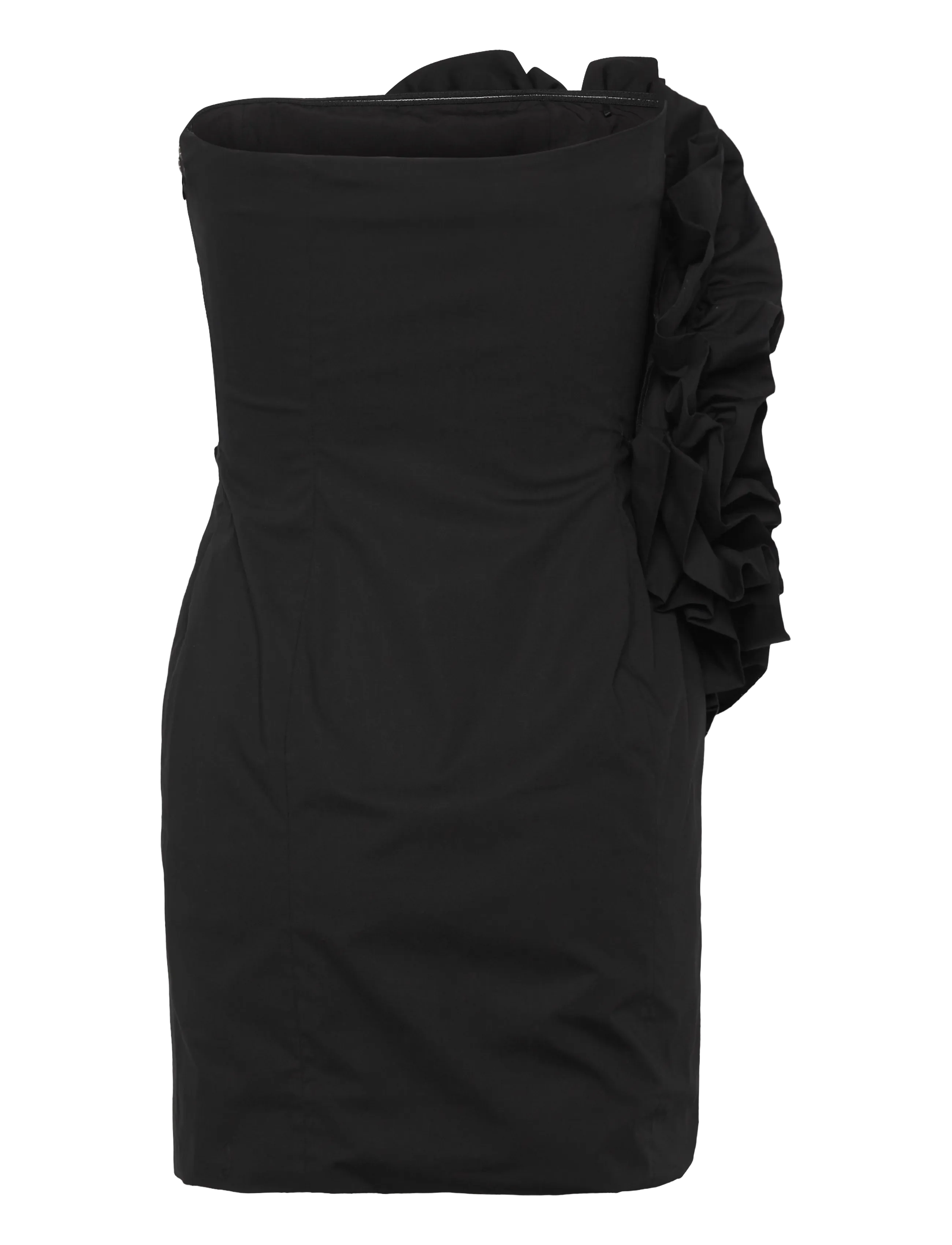 ROTATE - BIG FLOWER MINI DRESS - korte kjoler - black - 1