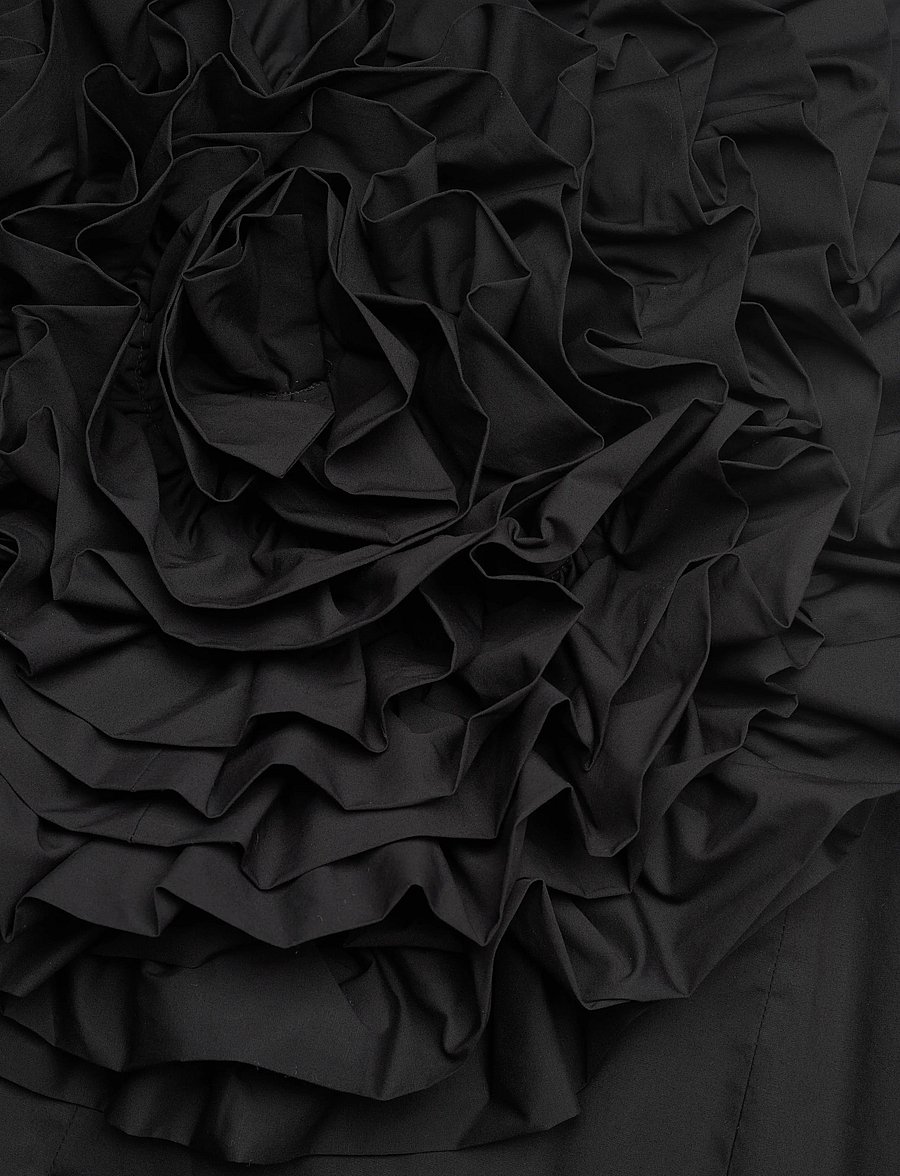 ROTATE - BIG FLOWER MINI DRESS - korte kjoler - black - 2
