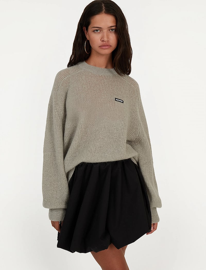 ROTATE Birger Christensen - Mini Balloon Skirt - kurze röcke - black - 0