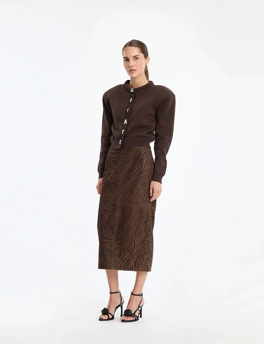 ROTATE - FIRM KNIT CARDIGAN - kashmir - molÉ - 0