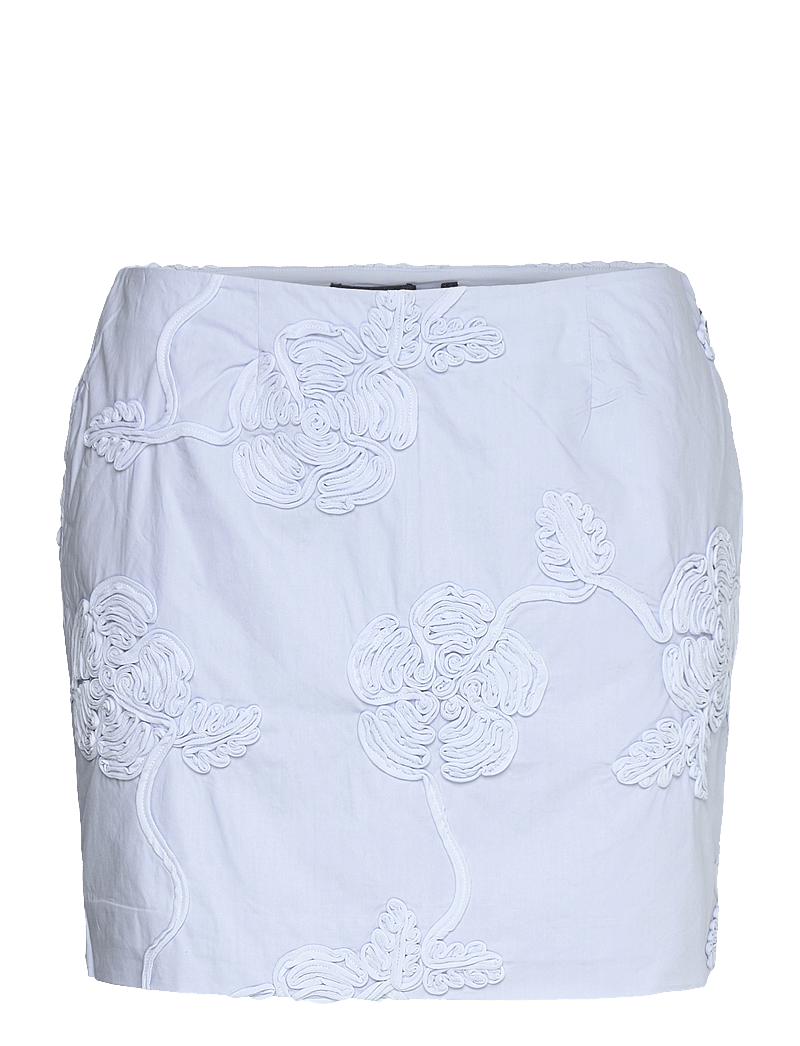 ROTATE Birger Christensen - Cotton Mini Skirt - kurze röcke - skyway (blue) - 0