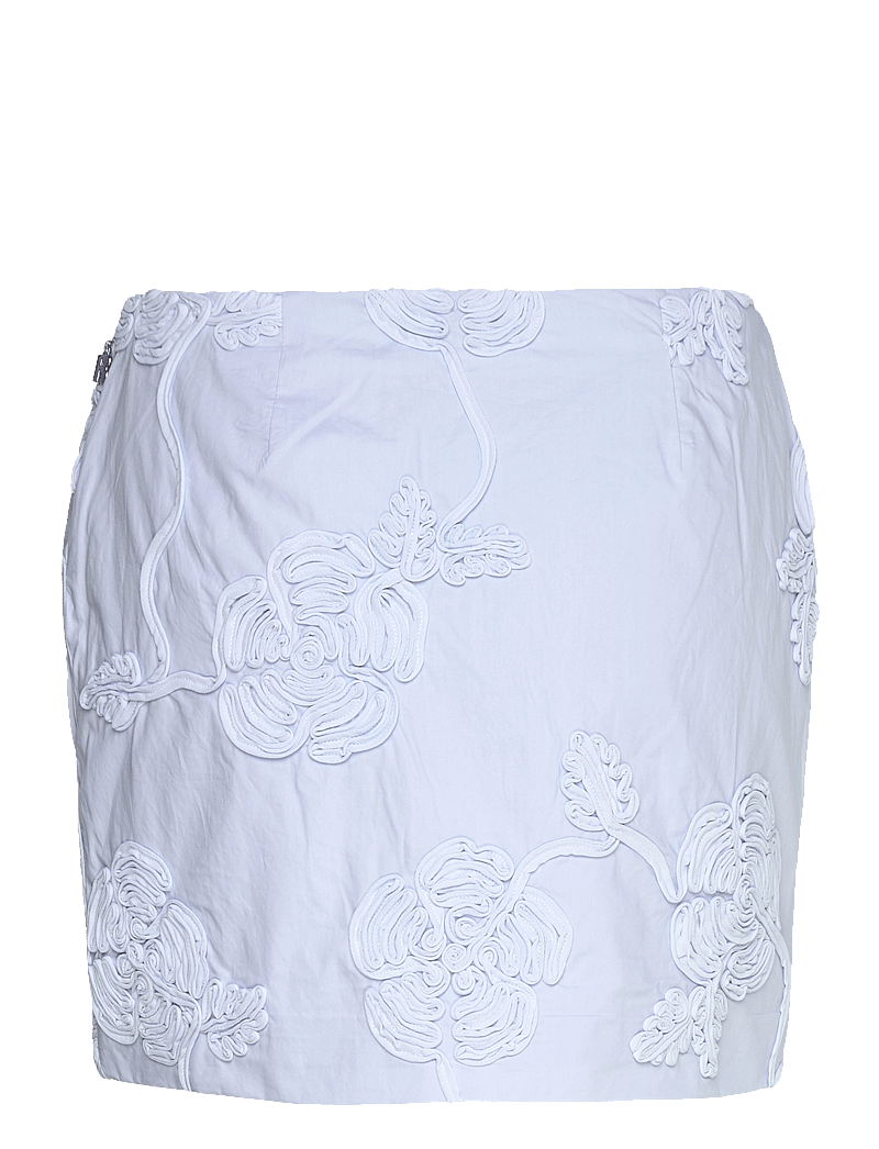 ROTATE Birger Christensen - Cotton Mini Skirt - kurze röcke - skyway (blue) - 1