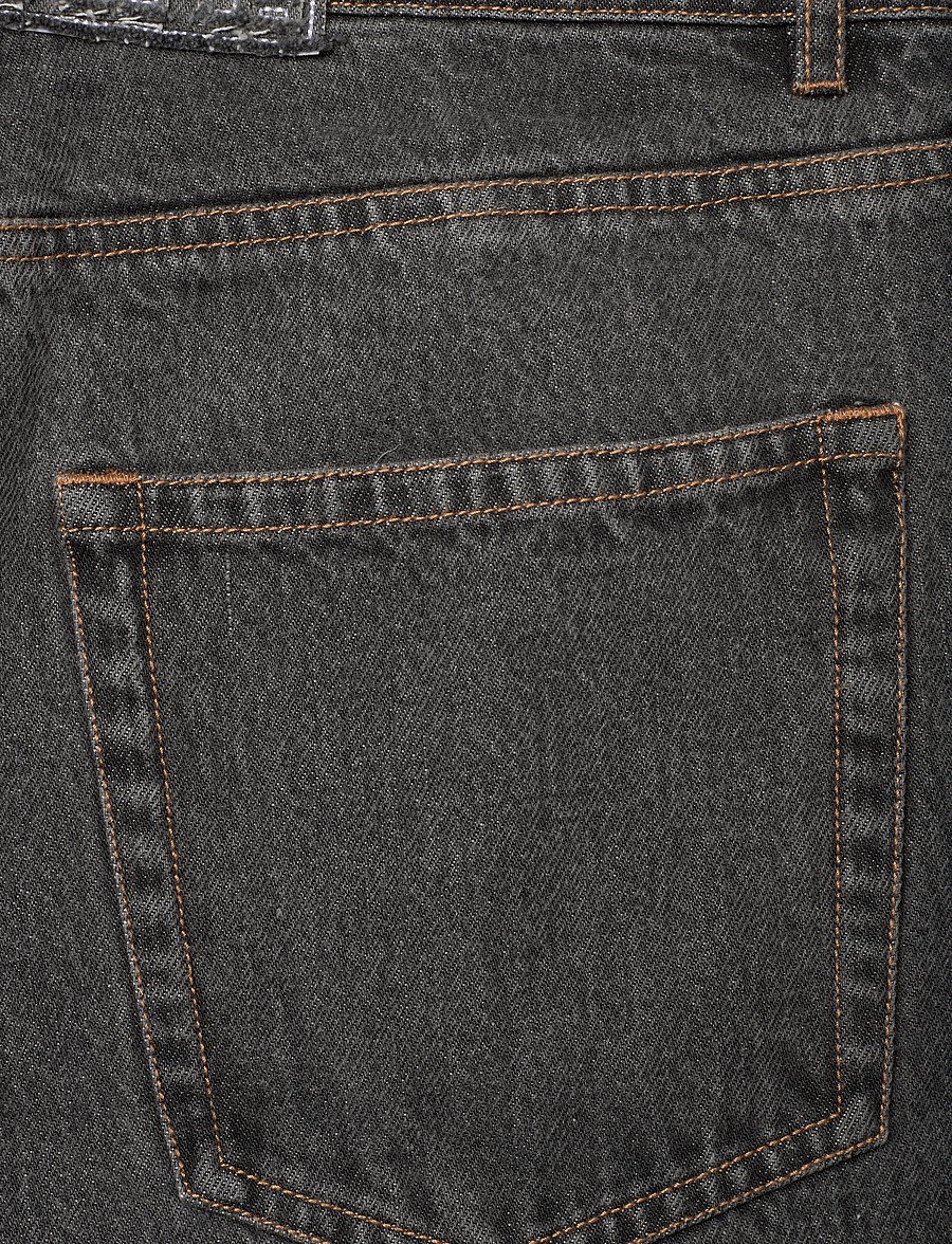 ROTATE - DENIM LACED LEG PANTS - hosen mit weitem bein - black - 4
