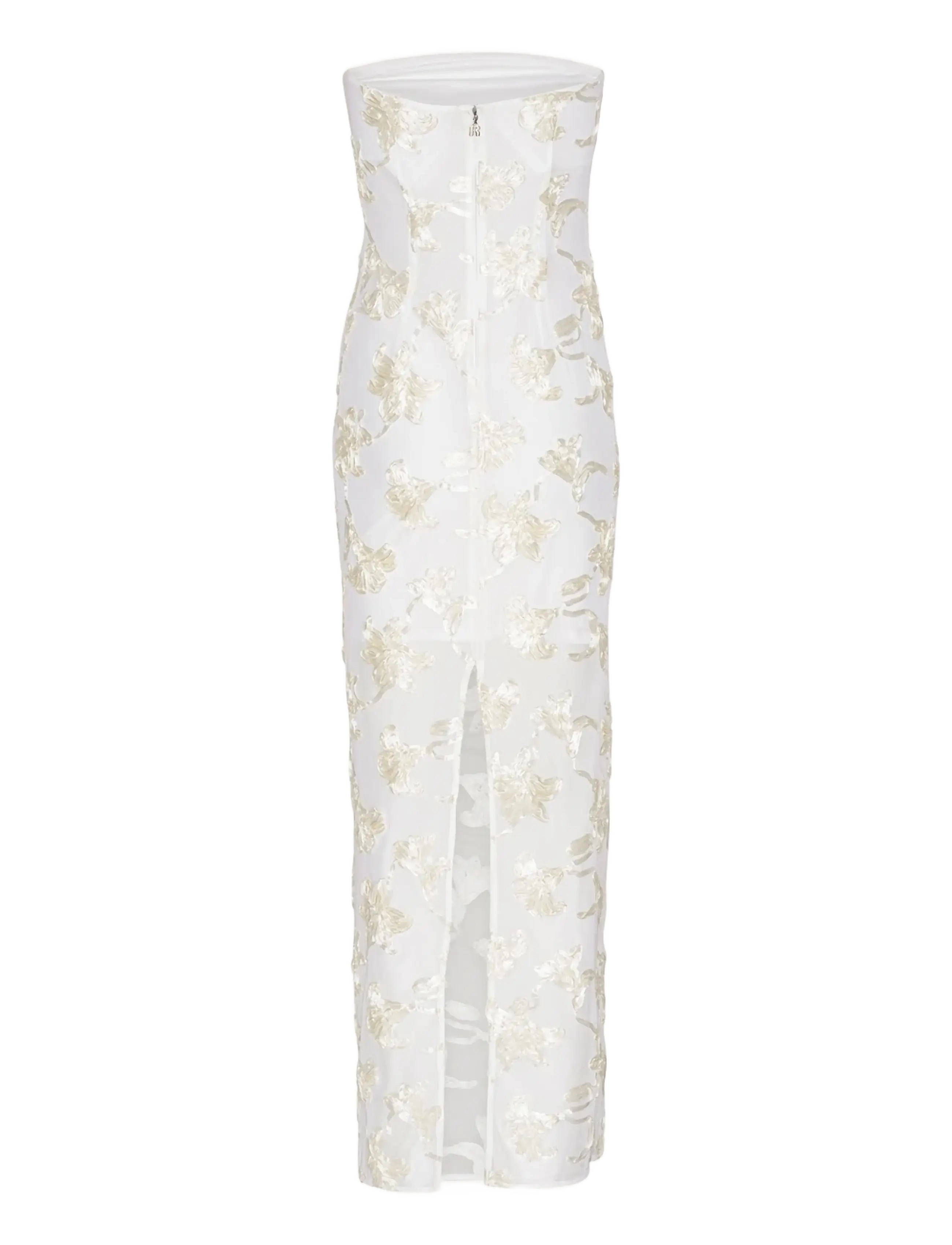 ROTATE - FLOWER MESH TUBE DRESS - abendkleider - egret - 1