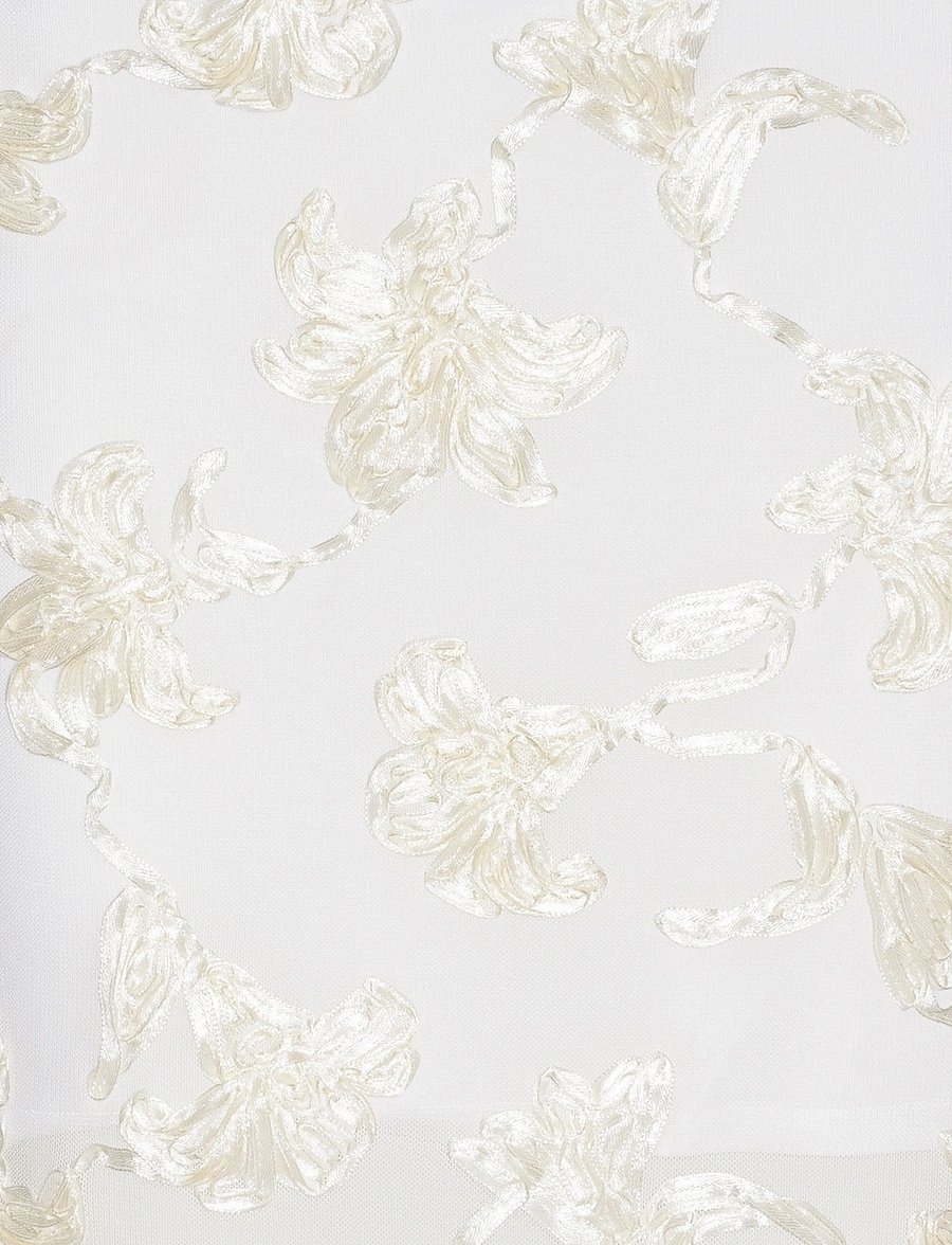 ROTATE - FLOWER MESH TUBE DRESS - abendkleider - egret - 2