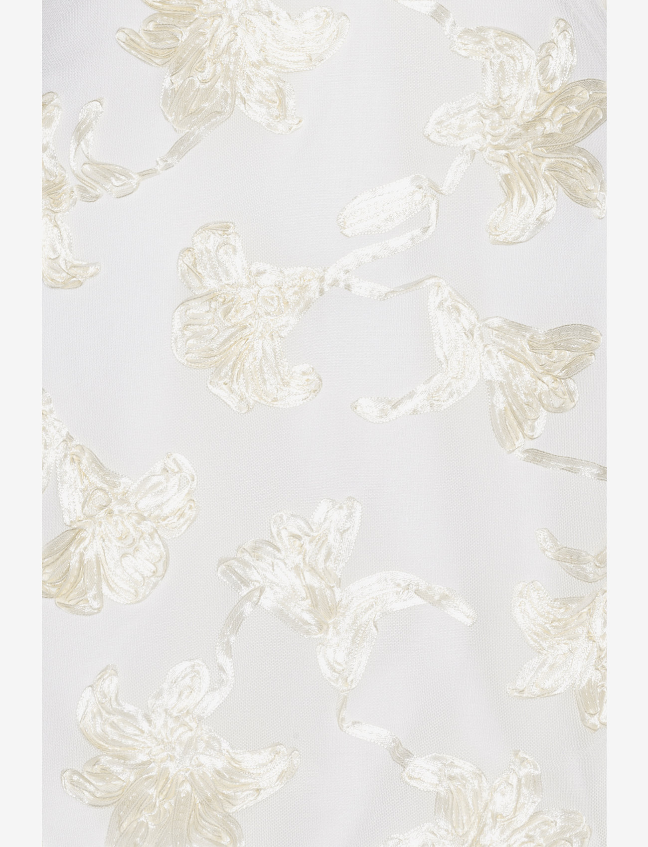 ROTATE Birger Christensen - Flower Mesh Mini Dress - pidulikud kleidid - egret - 3