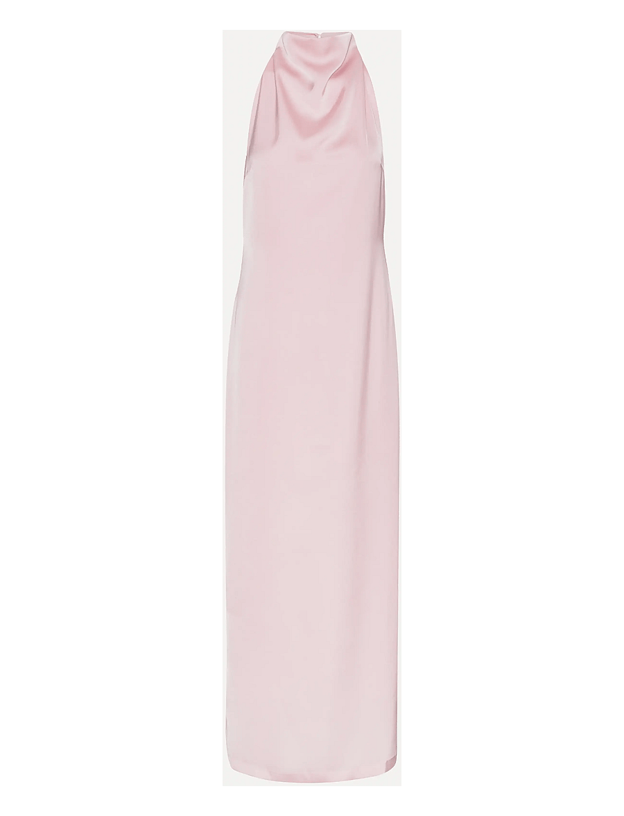 ROTATE - Satin Halterneck Dress - Õhtukleidid - potpourri - 1