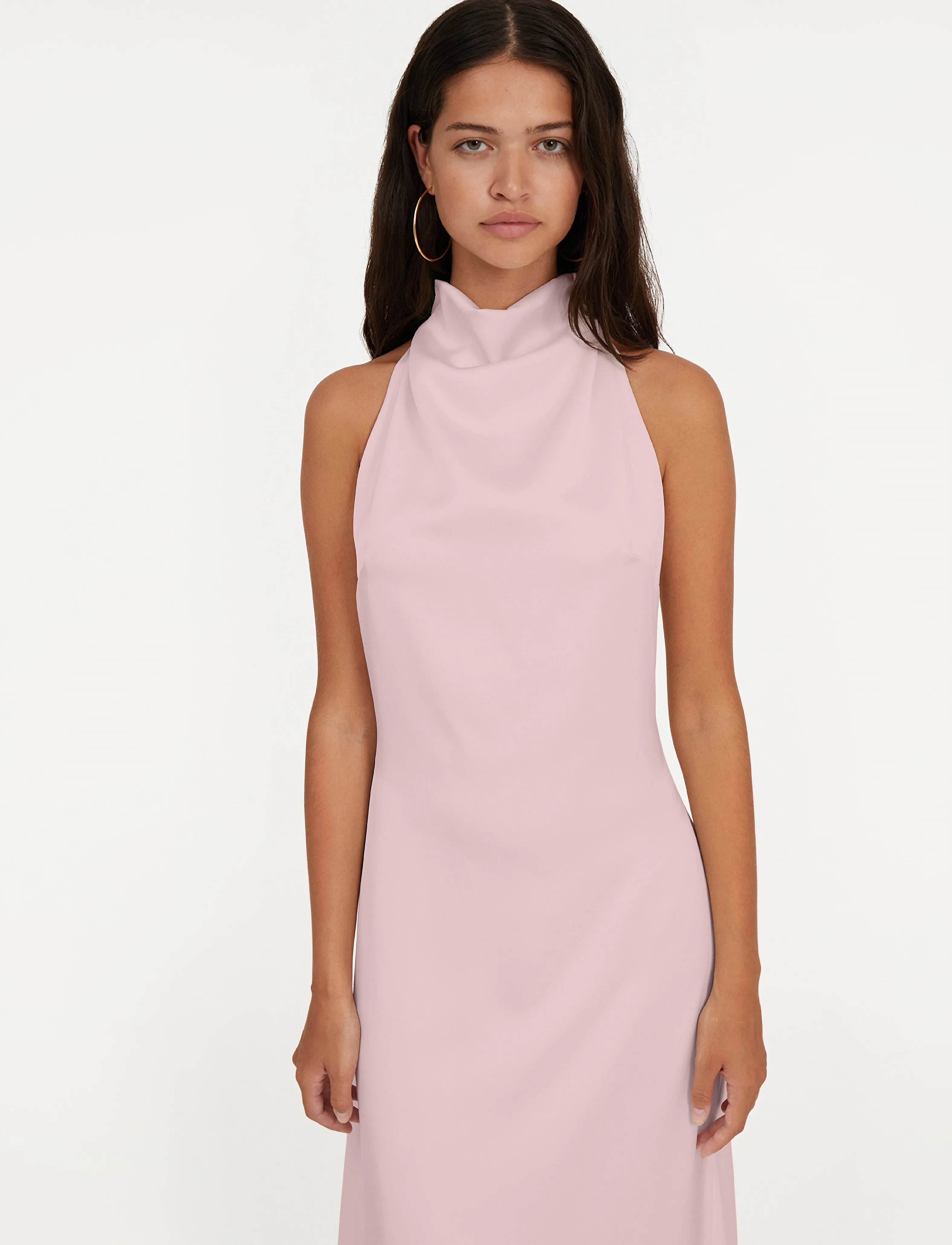 ROTATE SATIN HALTERNECK DRESS - Festtøj - POTPOURRI / pink/rose