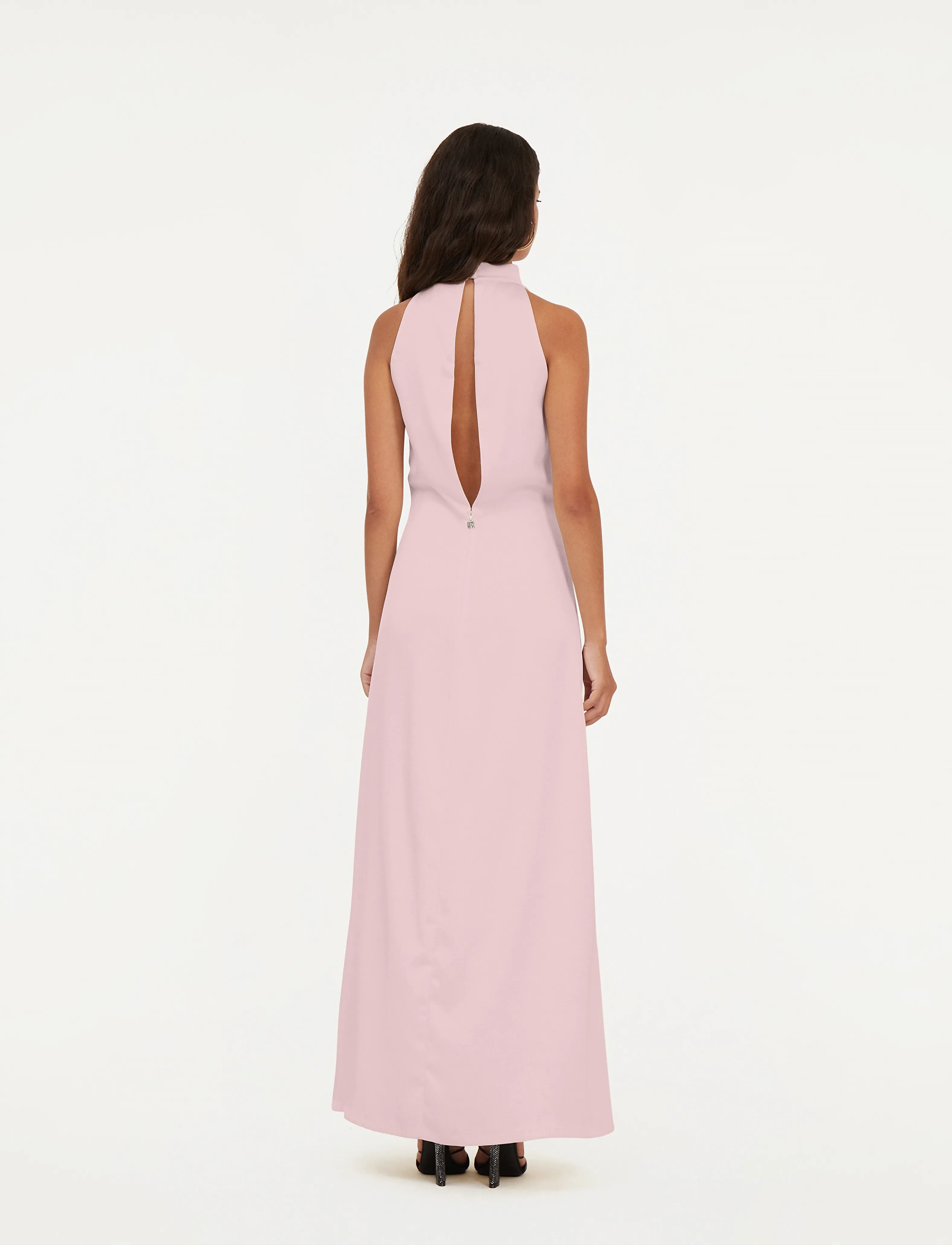 ROTATE - SATIN HALTERNECK DRESS - potpourri - 3
