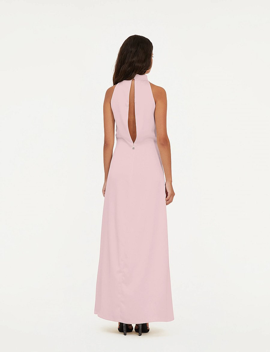 ROTATE - Satin Halterneck Dress - Õhtukleidid - potpourri - 3