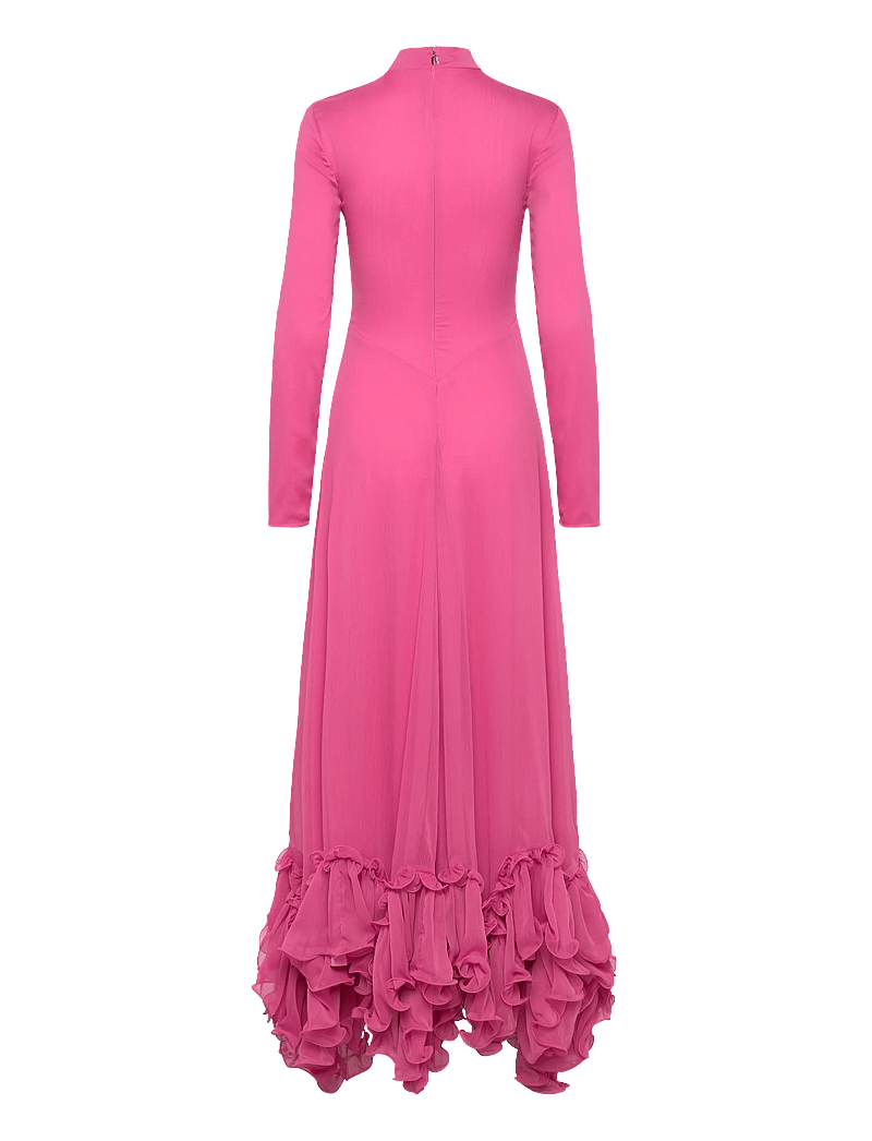 ROTATE - CHIFFON MAXI RUFFLE DRESS - særlige begivenheder - carmine rose (pink) - 1