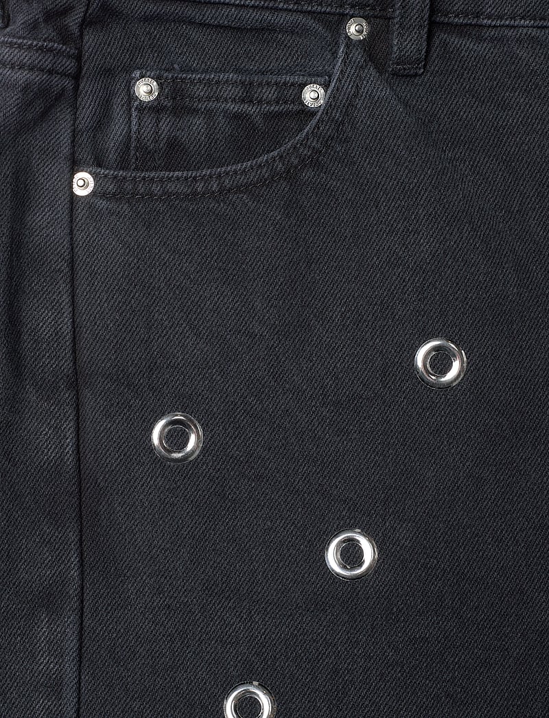 ROTATE Birger Christensen - HIGH RISE JEANS - hosen mit weitem bein - dark grey denim - 2