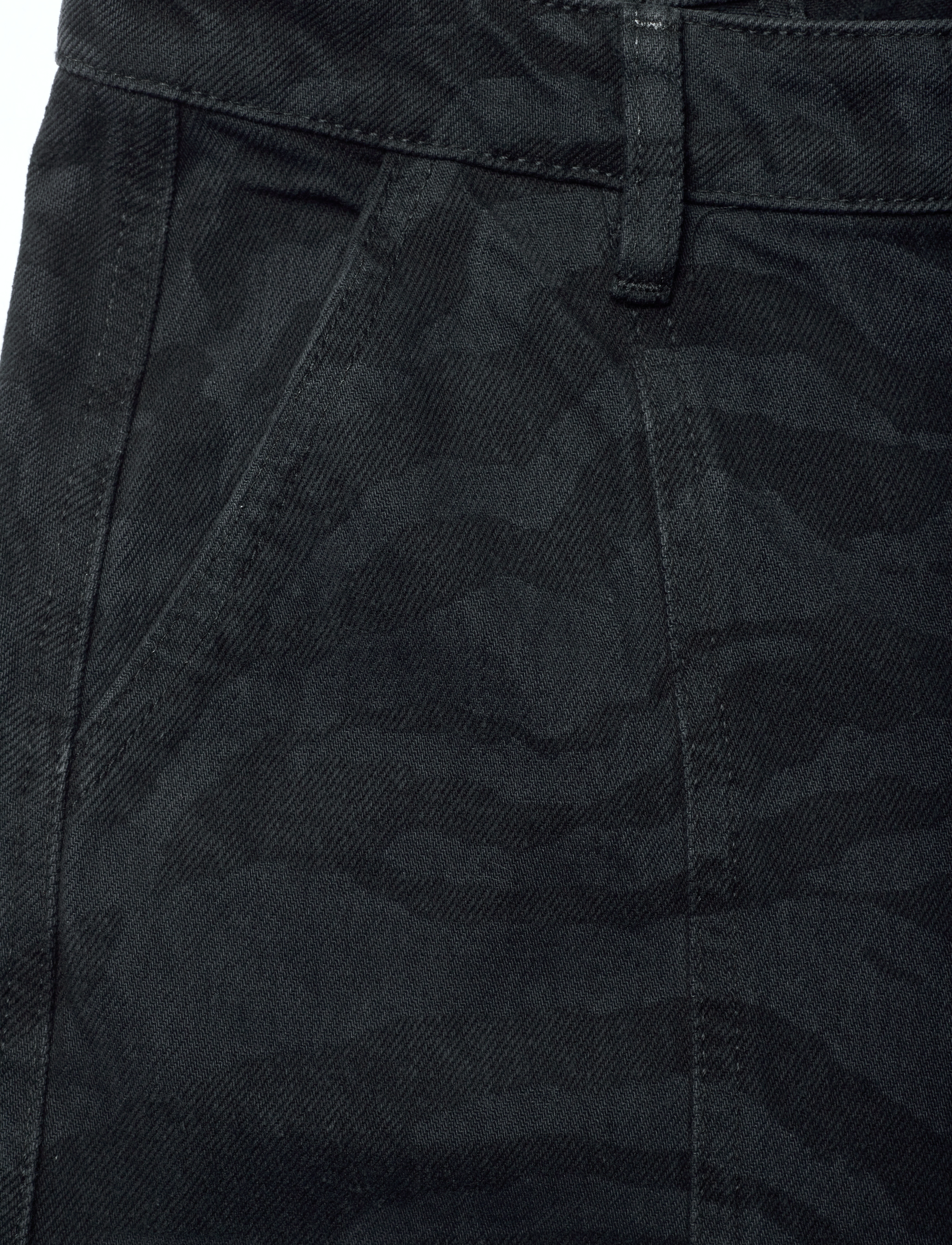 ROTATE - ZEBRA TWILL CARGO PANTS - black - washed - 2