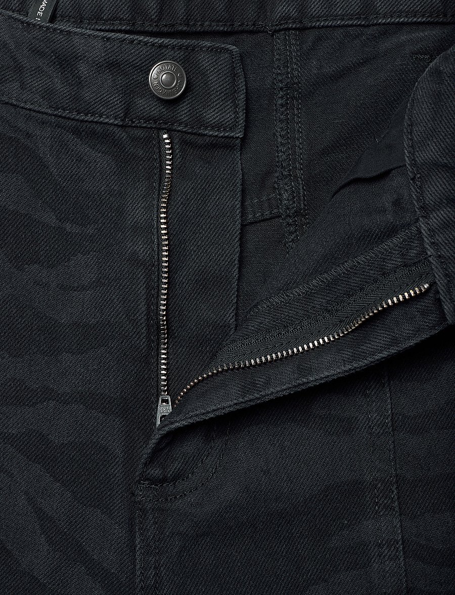 ROTATE - ZEBRA TWILL CARGO PANTS - black - washed - 3