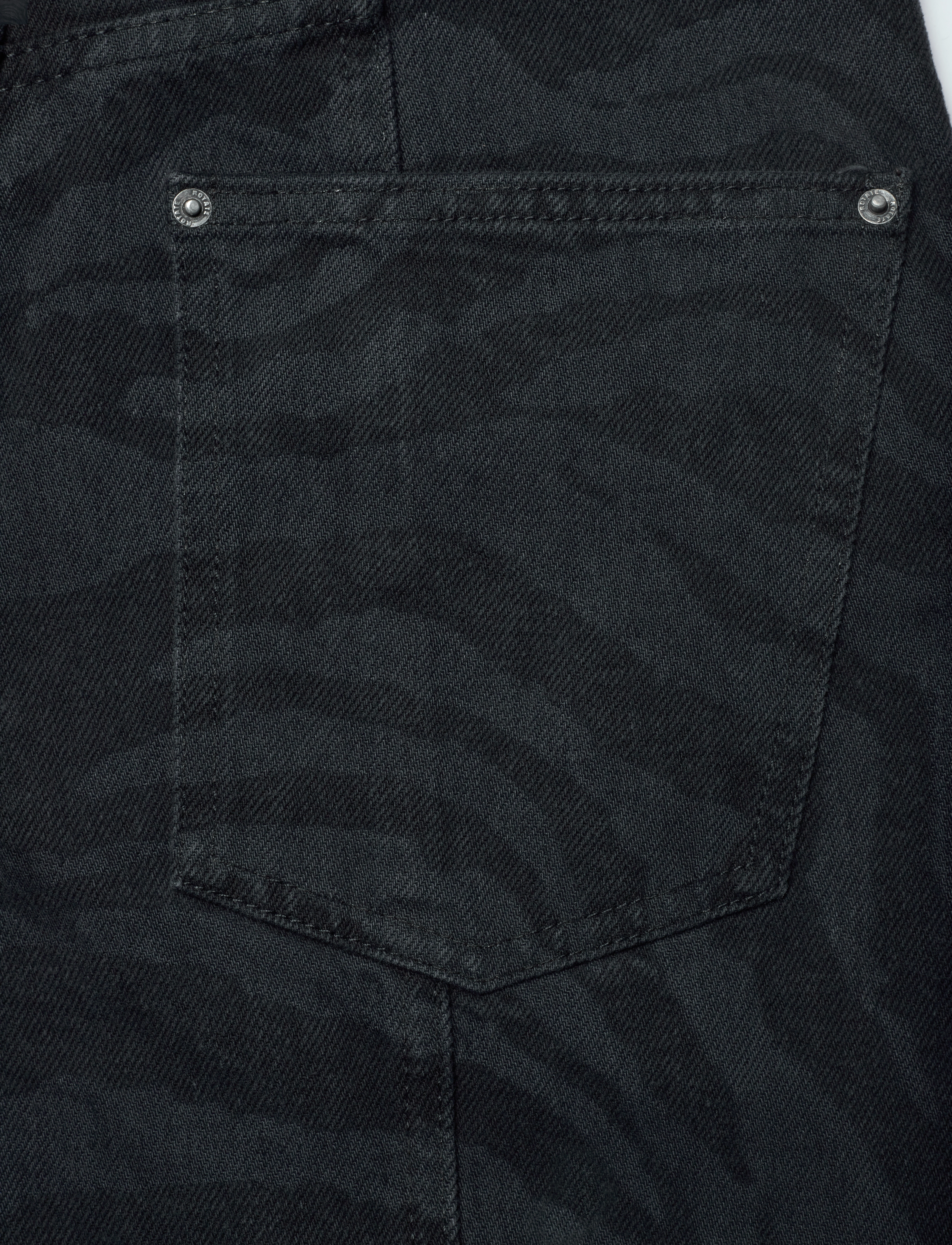 ROTATE - ZEBRA TWILL CARGO PANTS - black - washed - 4