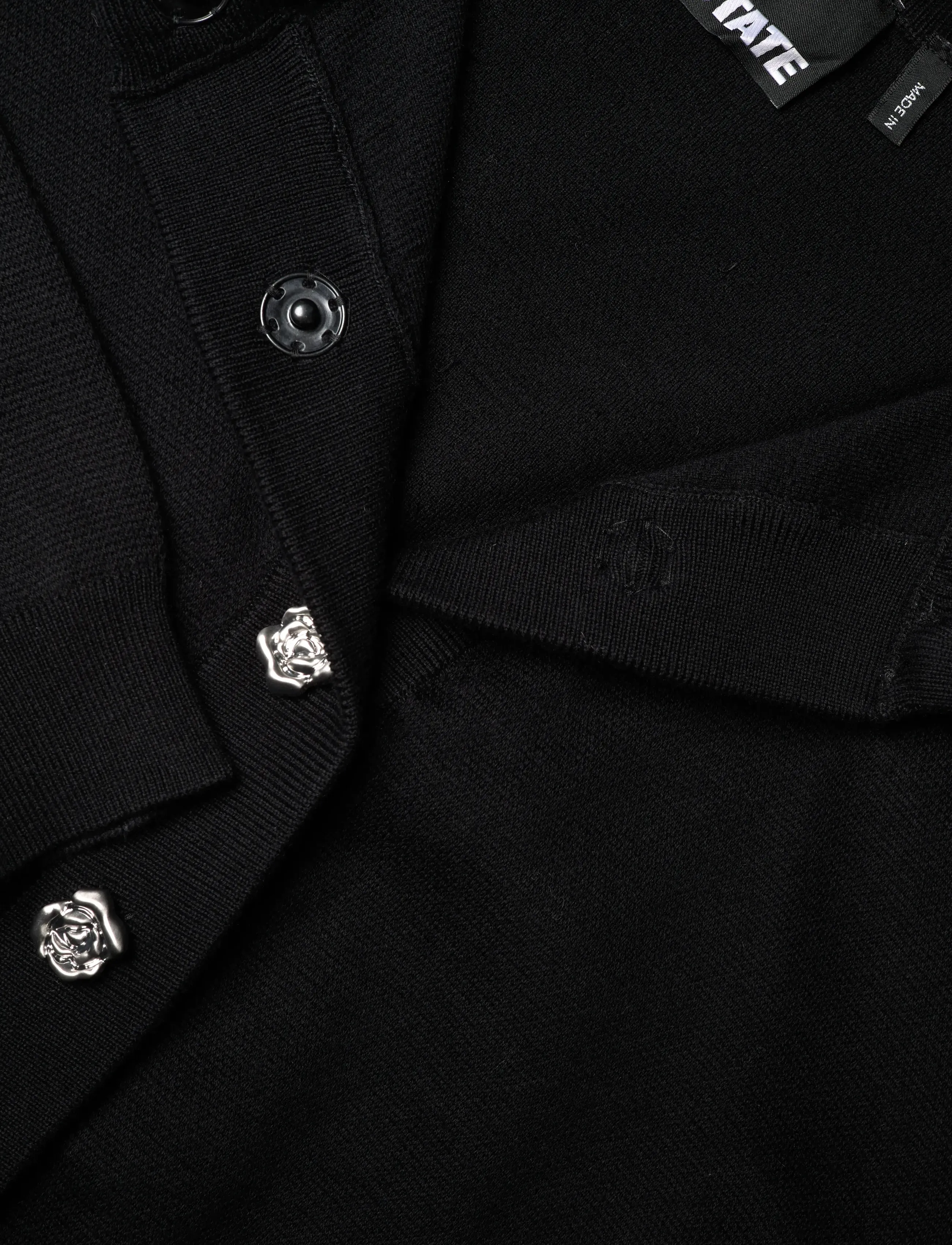 ROTATE Birger Christensen - FIRM KNIT CARDIGAN - black - 2