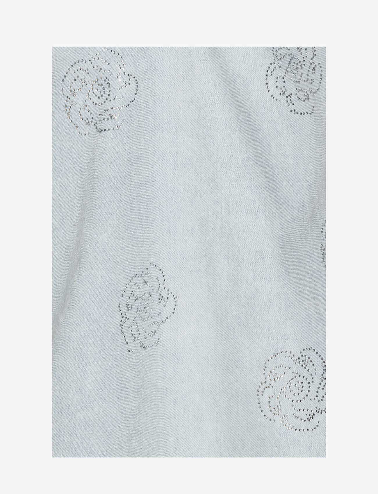 ROTATE Birger Christensen - Denim Stud Mini Dress - jeanskleider - light blue denim - 4