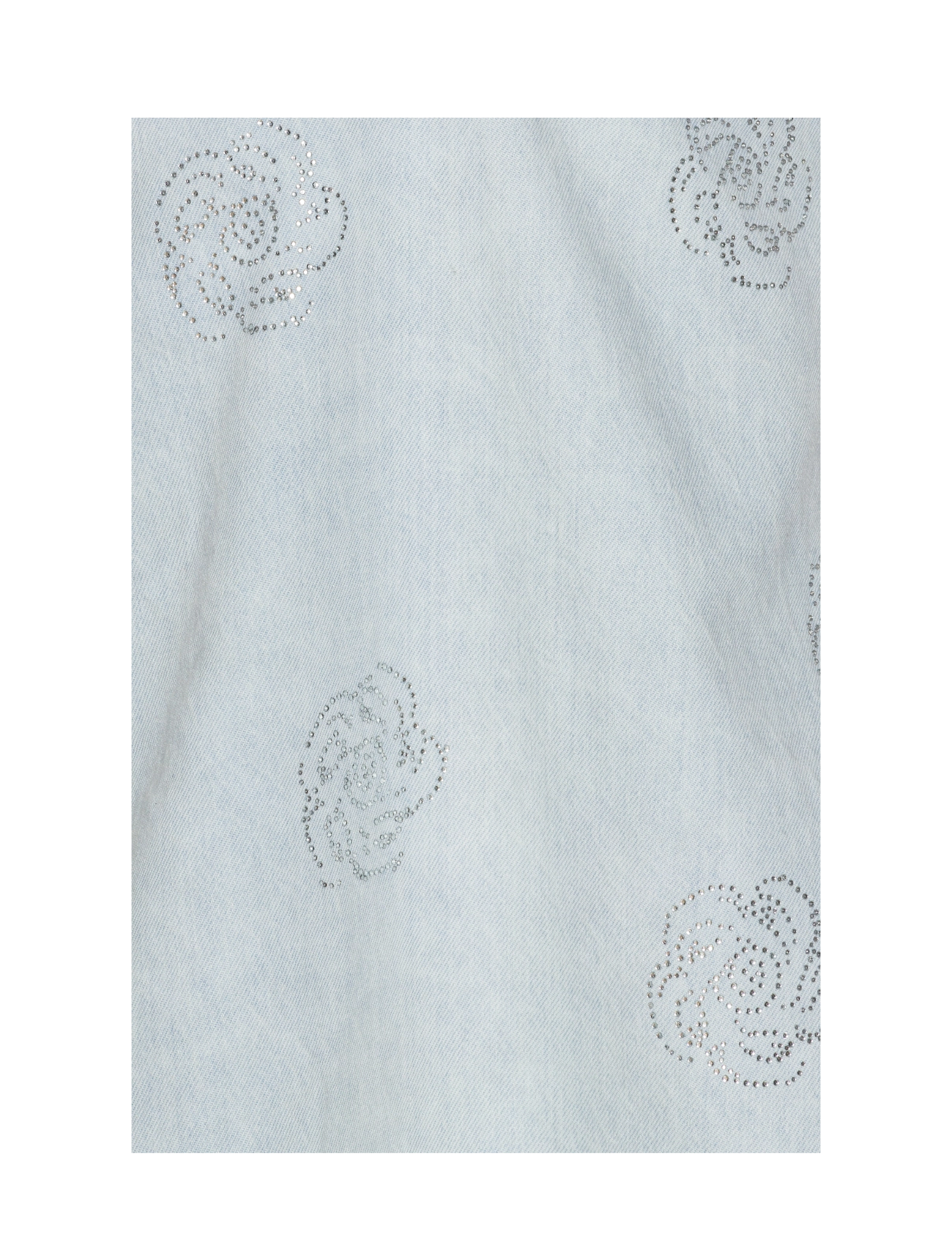 ROTATE - Denim Stud Mini Dress - džinsinės suknelės - light blue denim - 4