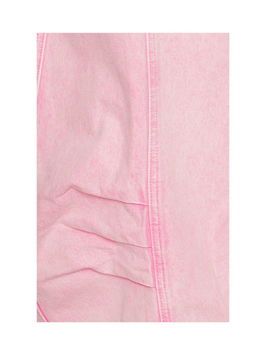 ROTATE - CARGO DENIM PANTS - light pink denim - 2