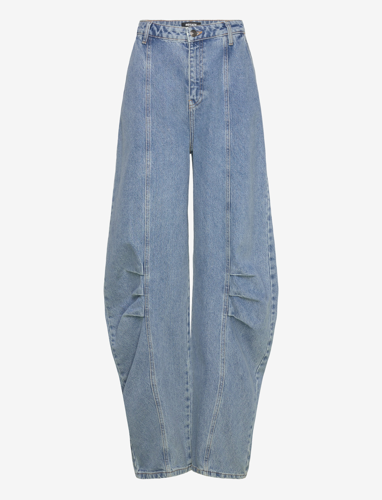 ROTATE Birger Christensen - CARGO DENIM PANTS - cargobukser - vintage blue, denim - 0